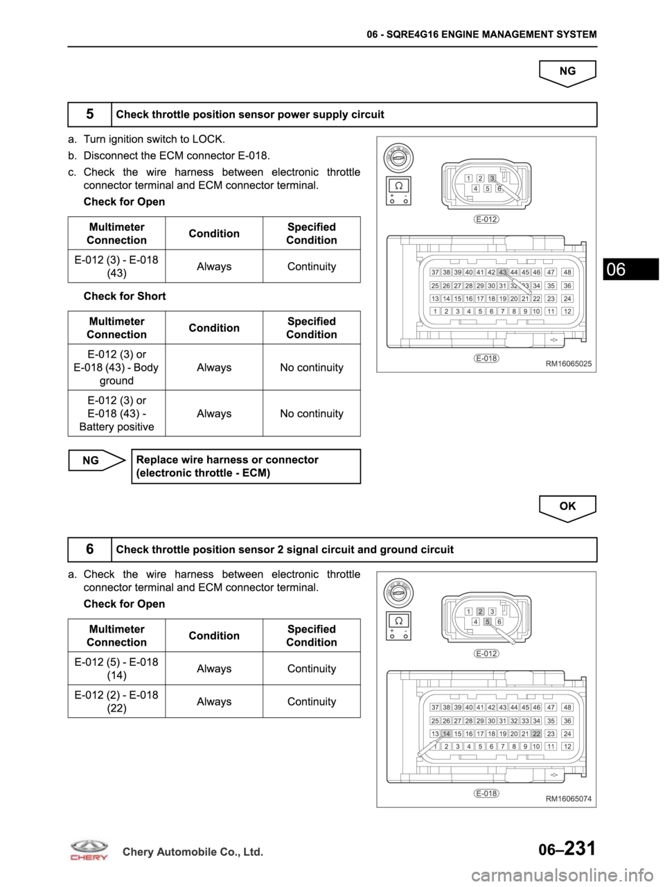 CHERY ARRIZO M16 2014  Service Repair Manual 