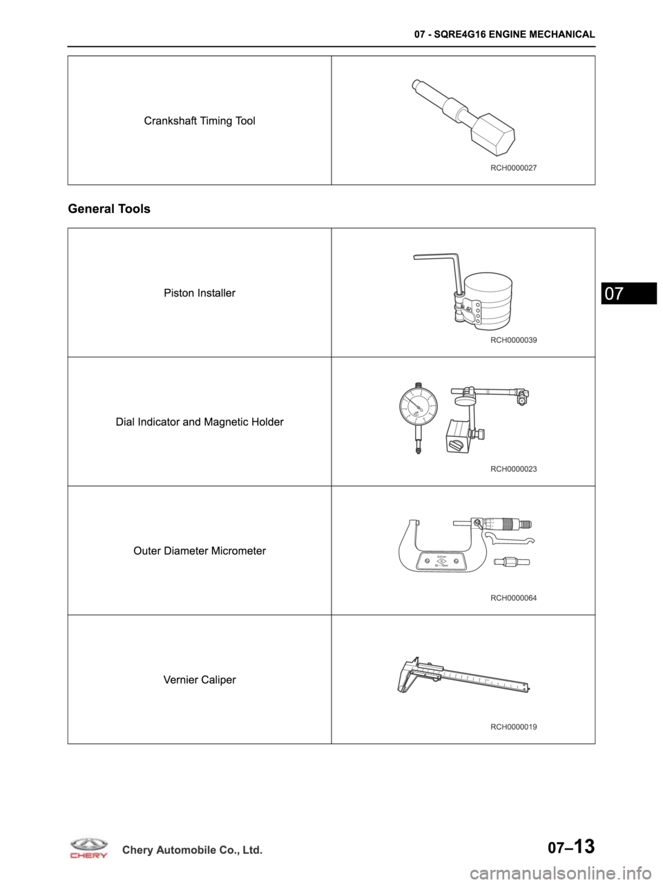 CHERY ARRIZO M16 2014  Service Repair Manual 