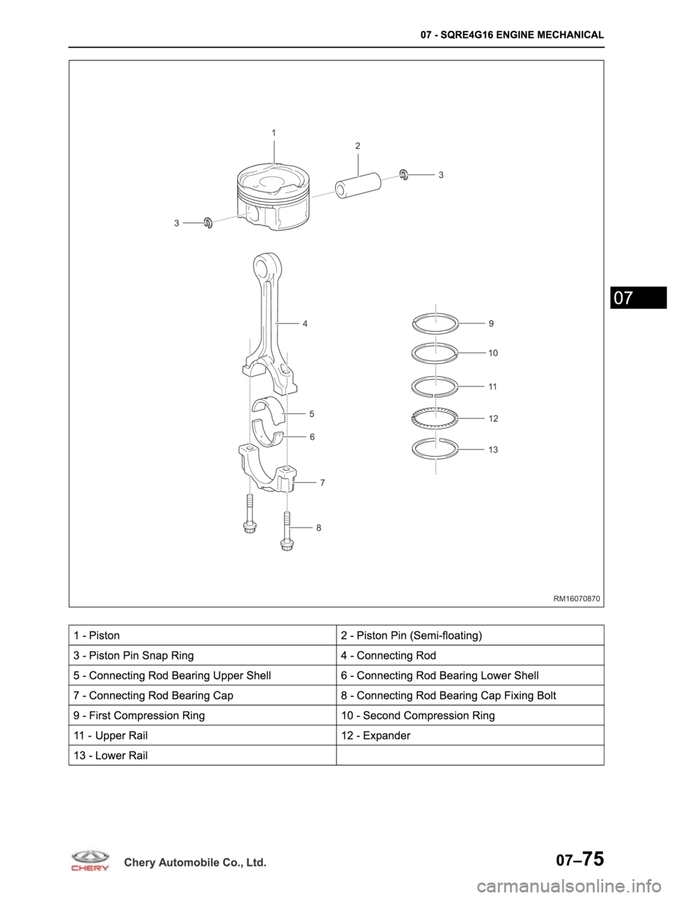 CHERY ARRIZO M16 2014  Service Repair Manual 
