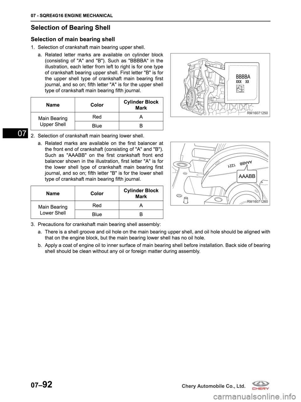 CHERY ARRIZO M16 2014  Service Repair Manual 