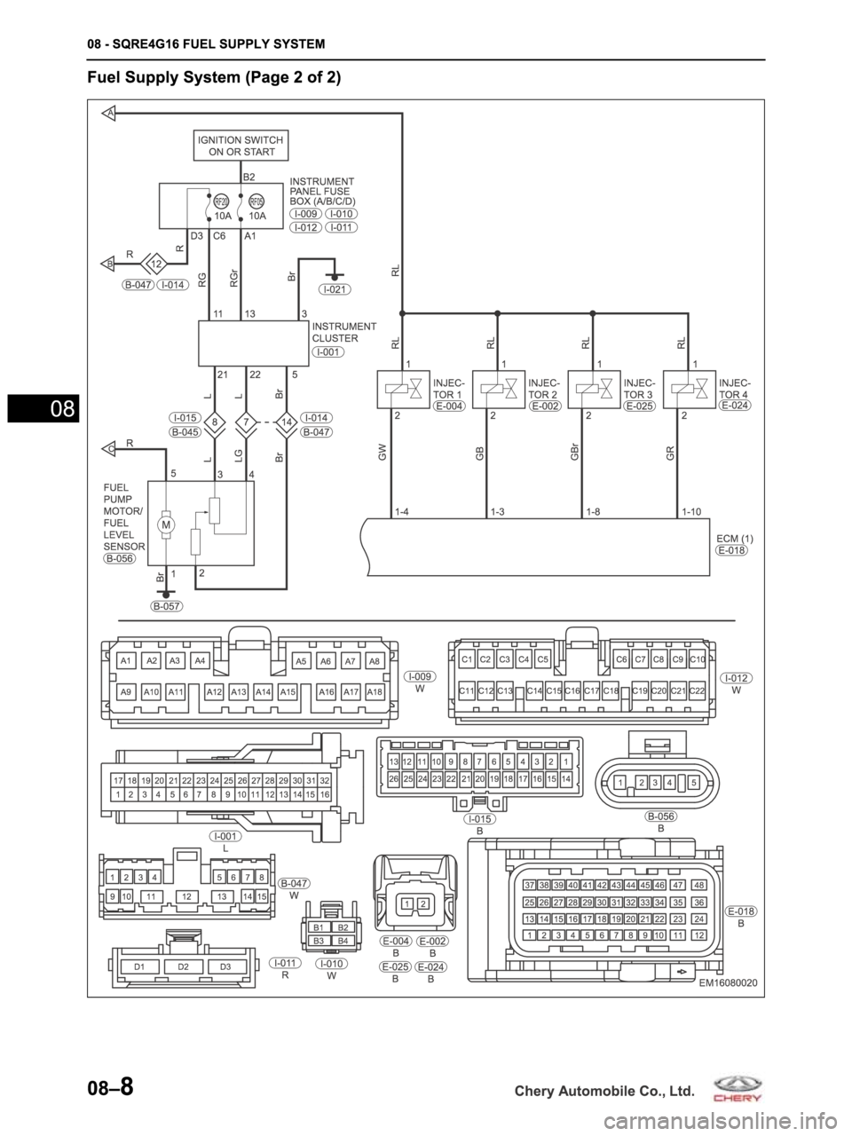 CHERY ARRIZO M16 2014  Service Repair Manual 