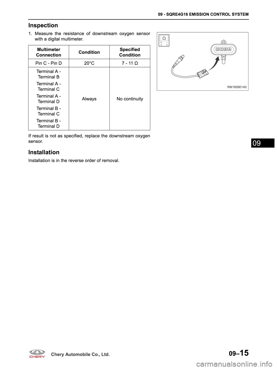 CHERY ARRIZO M16 2014  Service Repair Manual 