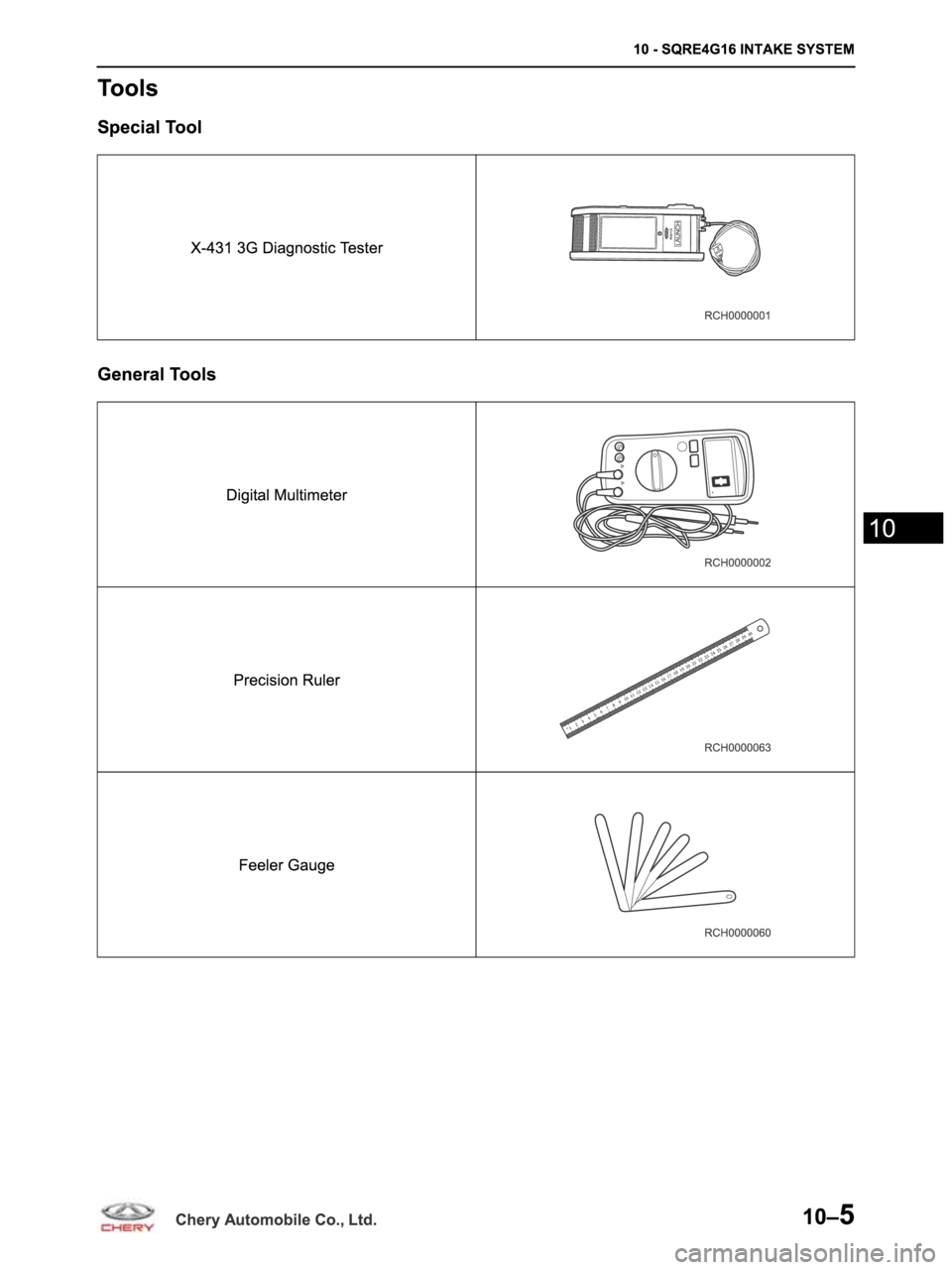 CHERY ARRIZO M16 2014  Service Repair Manual 