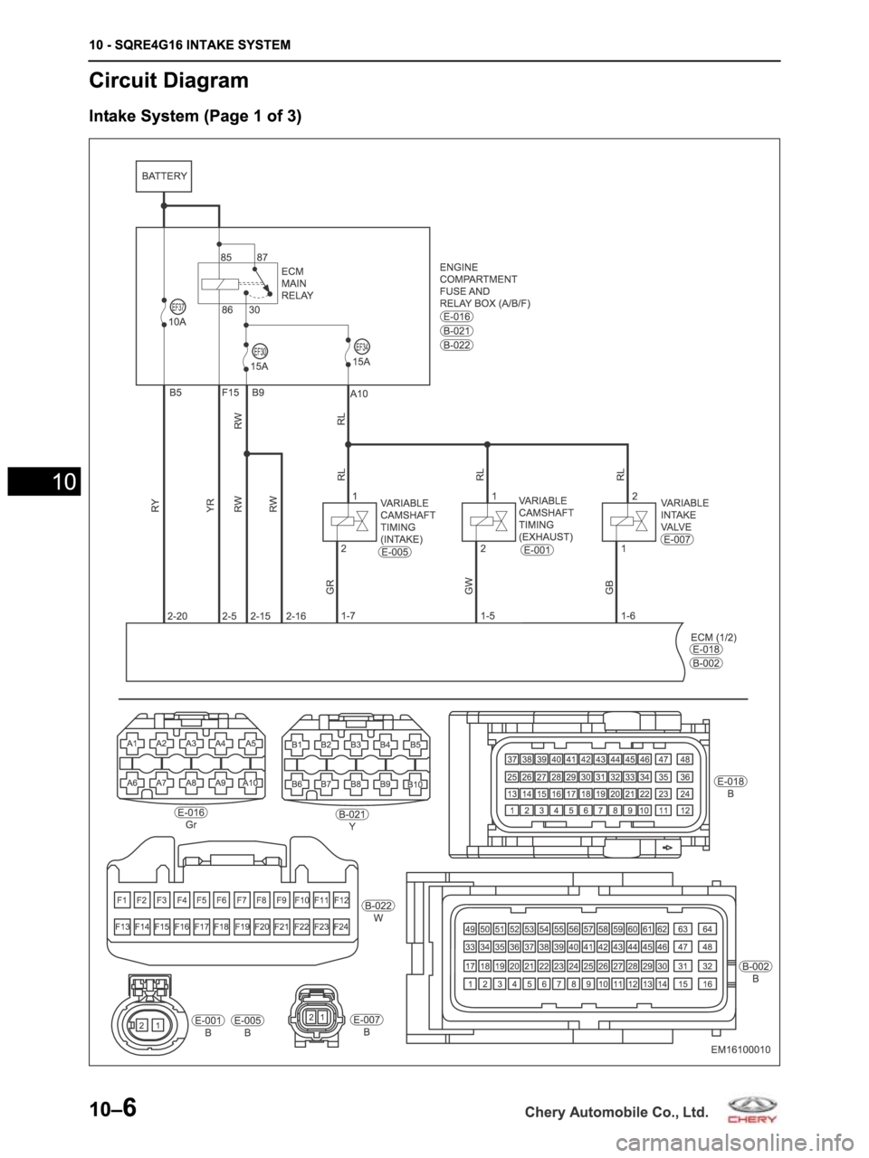 CHERY ARRIZO M16 2014  Service Repair Manual 