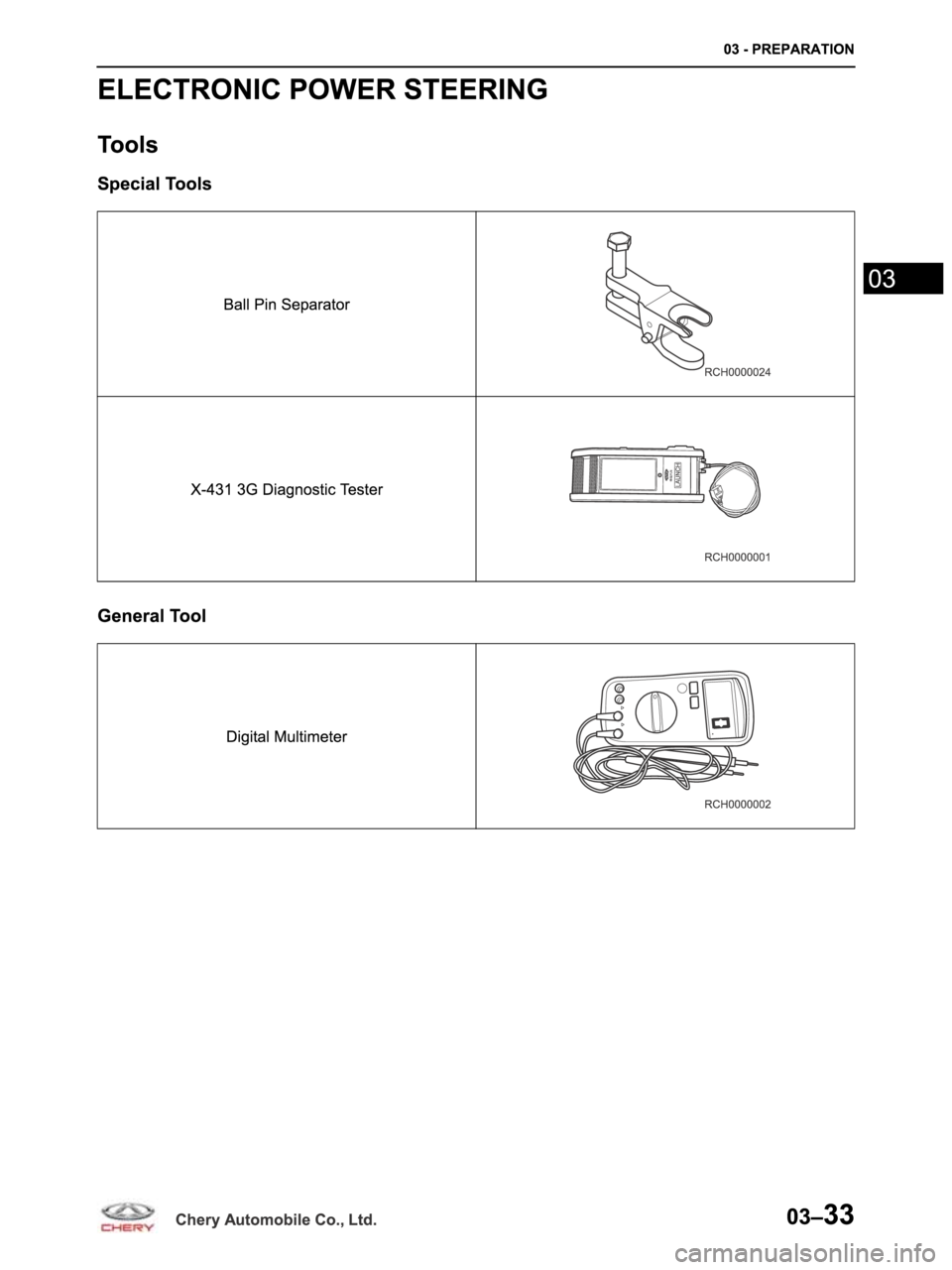 CHERY ARRIZO M16 2014  Service Repair Manual 