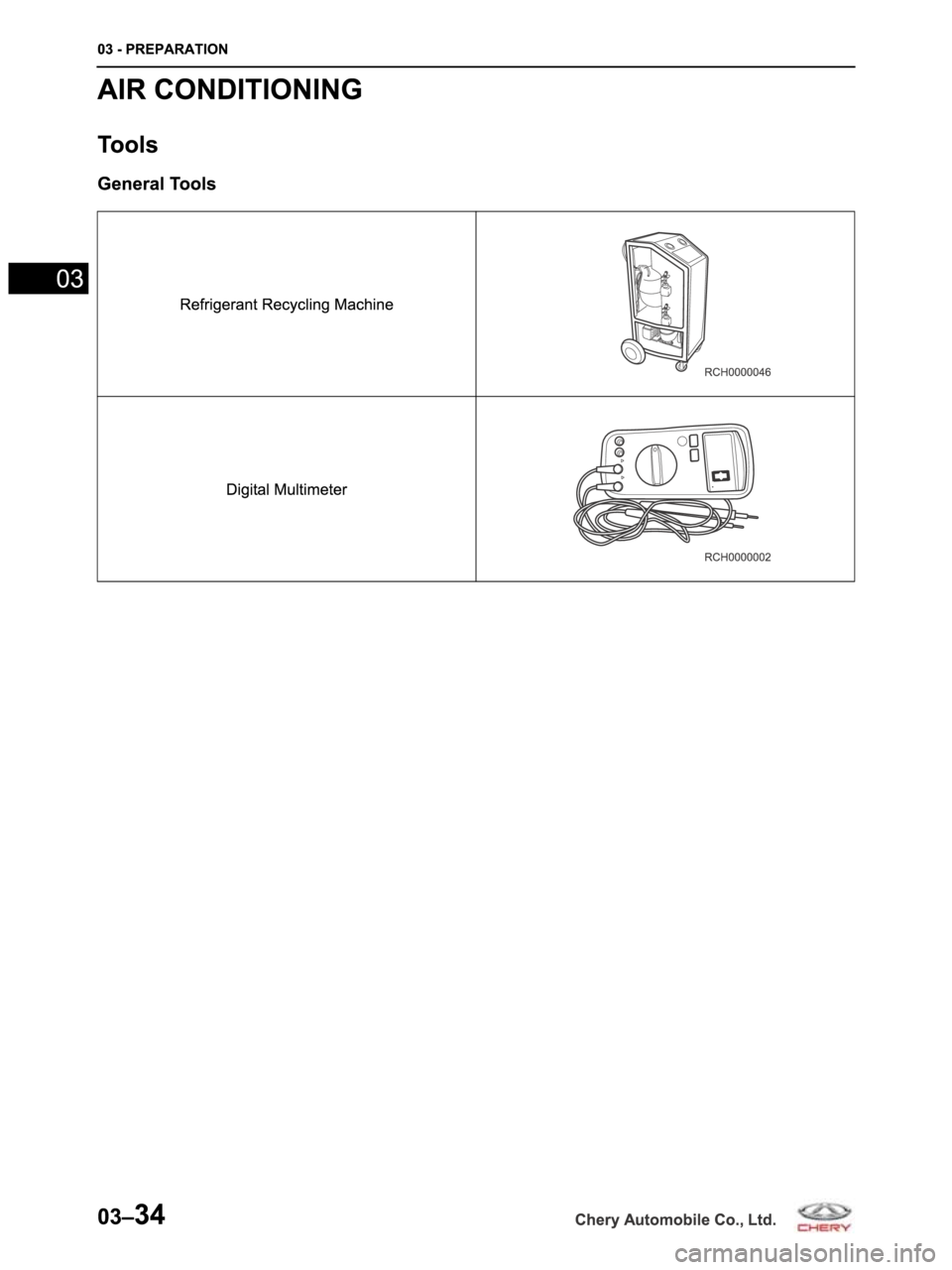 CHERY ARRIZO M16 2014  Service Repair Manual 