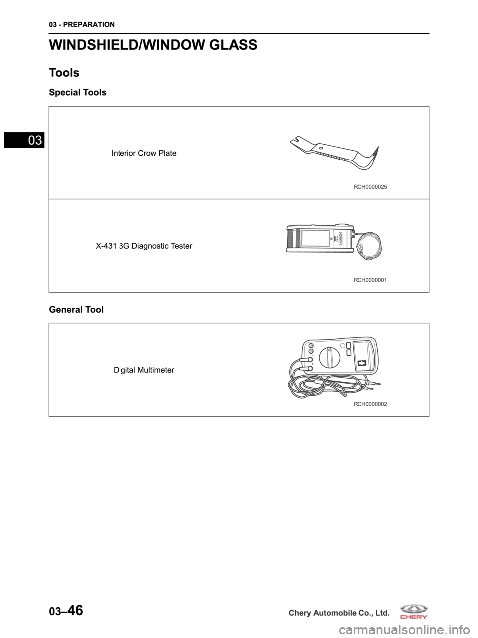 CHERY ARRIZO M16 2014  Service Repair Manual 