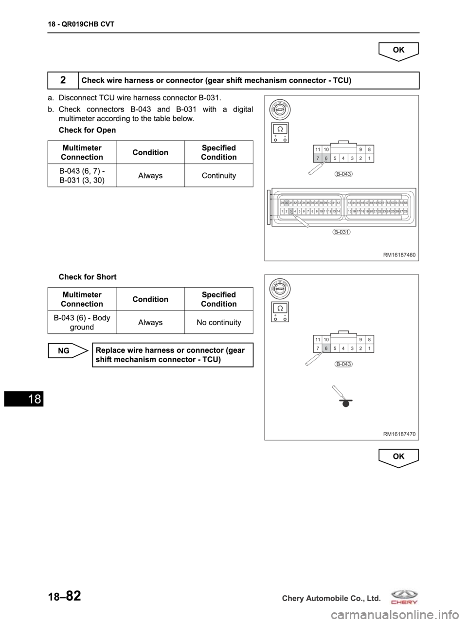 CHERY ARRIZO M16 2014  Service Repair Manual 