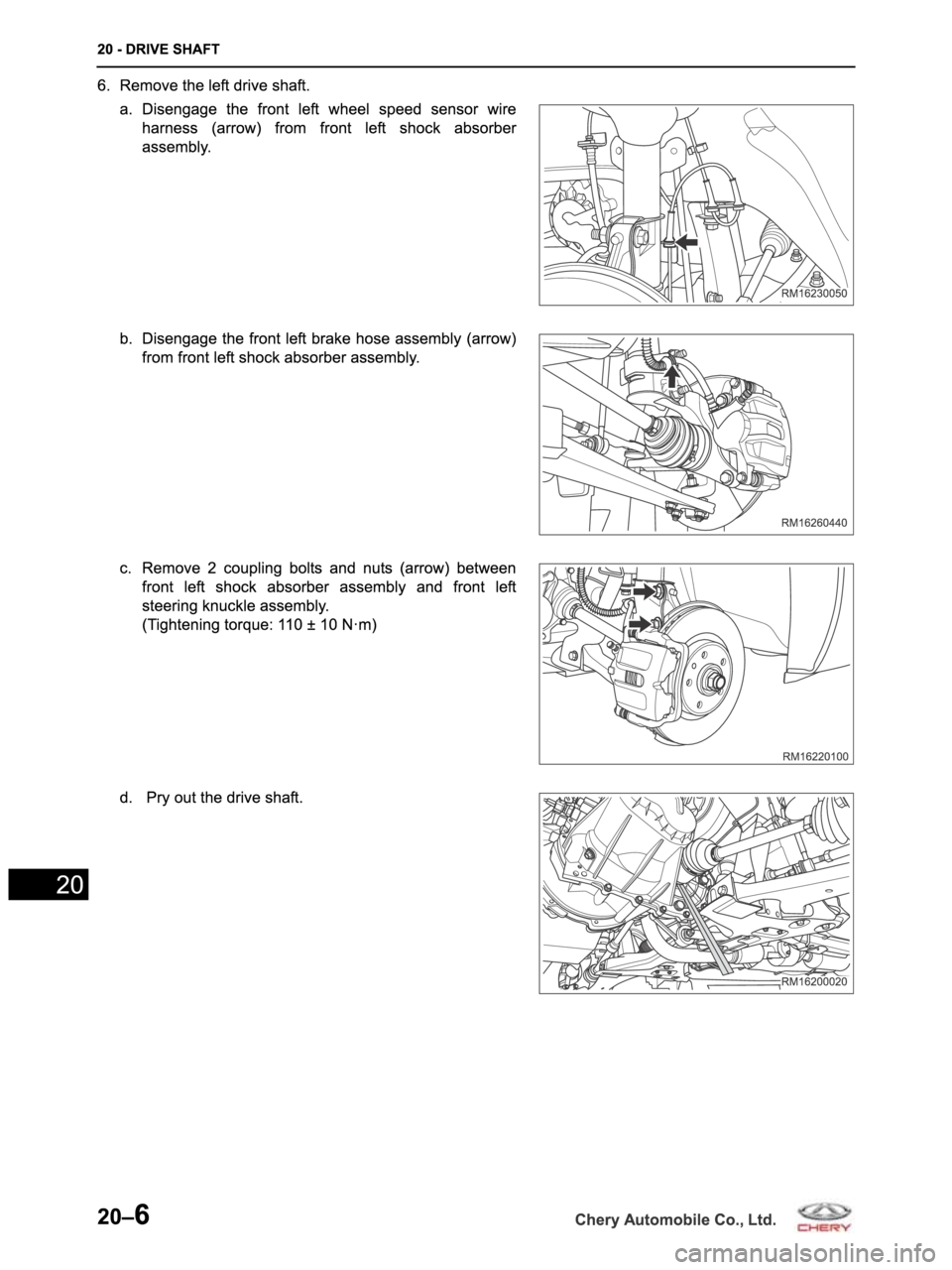 CHERY ARRIZO M16 2014  Service Repair Manual 