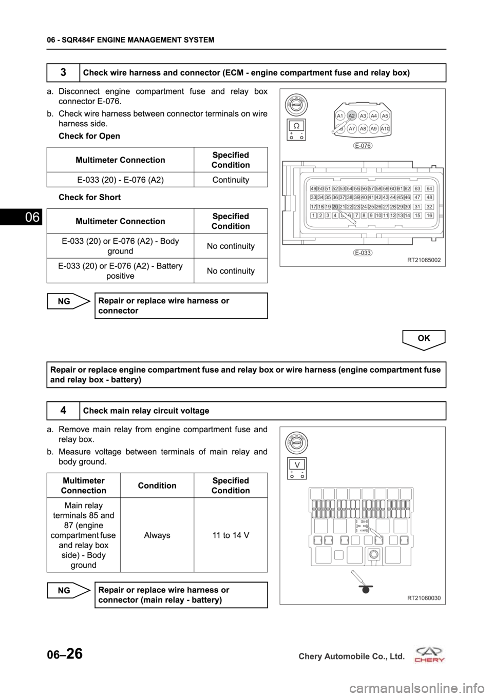 CHERY TIGGO 5 T21 2014  Service Repair Manual 