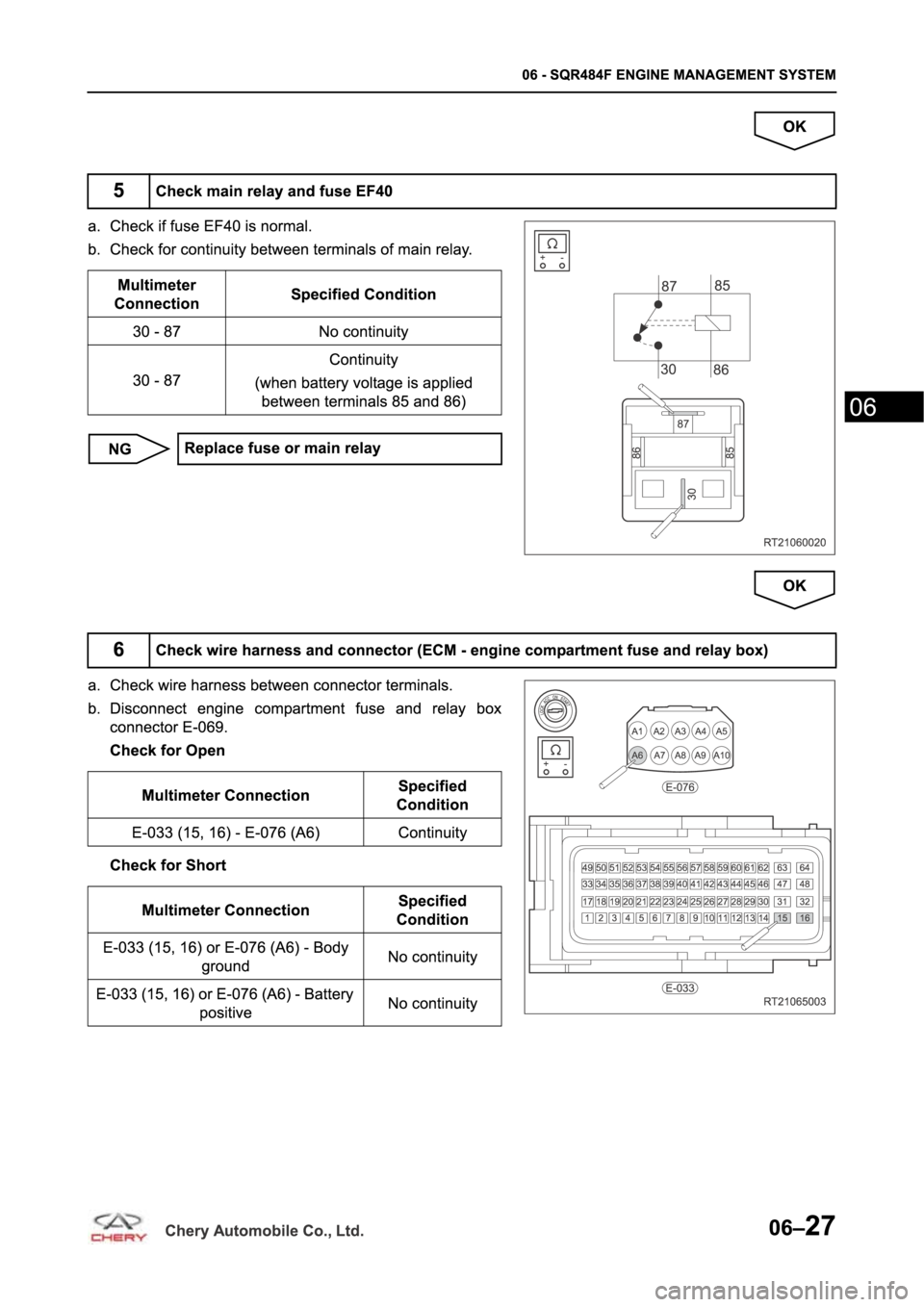 CHERY TIGGO 5 T21 2014  Service Repair Manual 