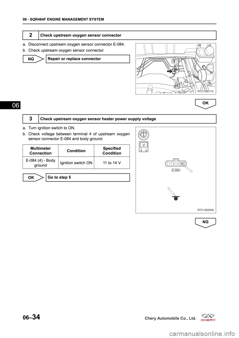 CHERY TIGGO 5 T21 2014  Service Repair Manual 