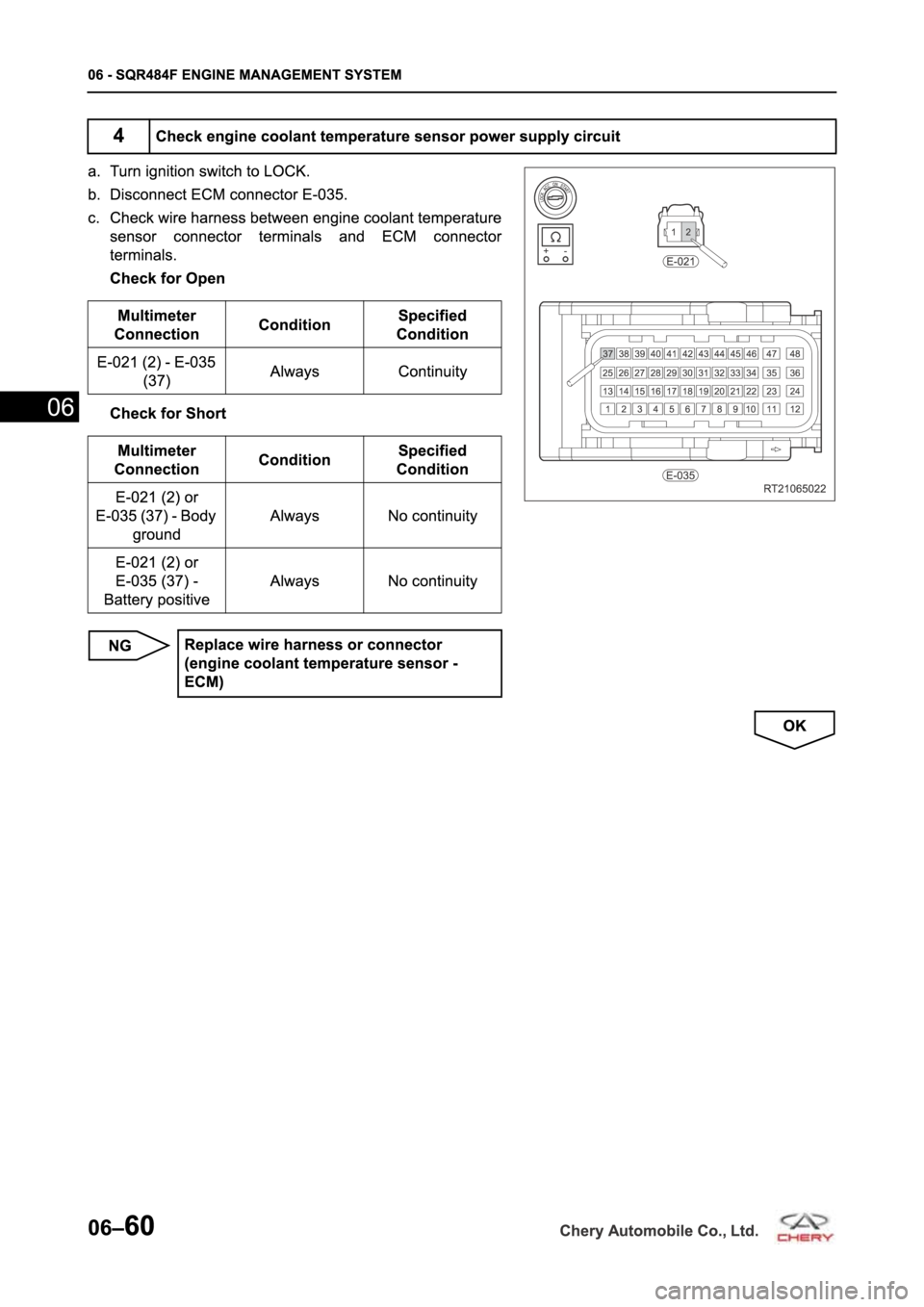 CHERY TIGGO 5 T21 2014  Service Repair Manual 