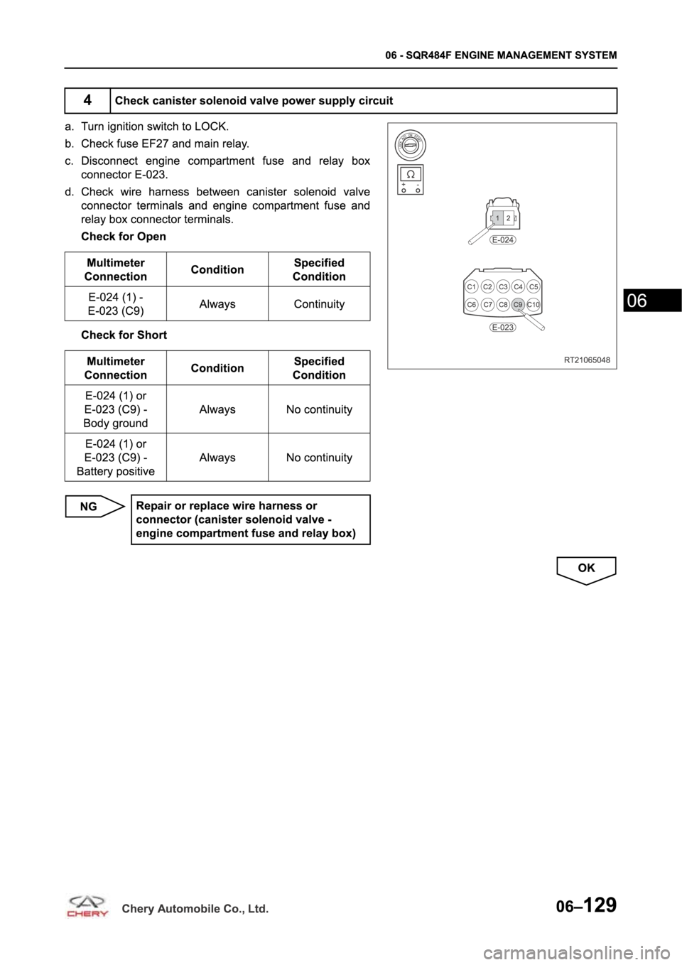 CHERY TIGGO 5 T21 2014  Service Repair Manual 