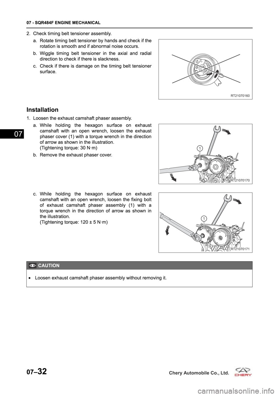 CHERY TIGGO 5 T21 2014  Service Repair Manual 