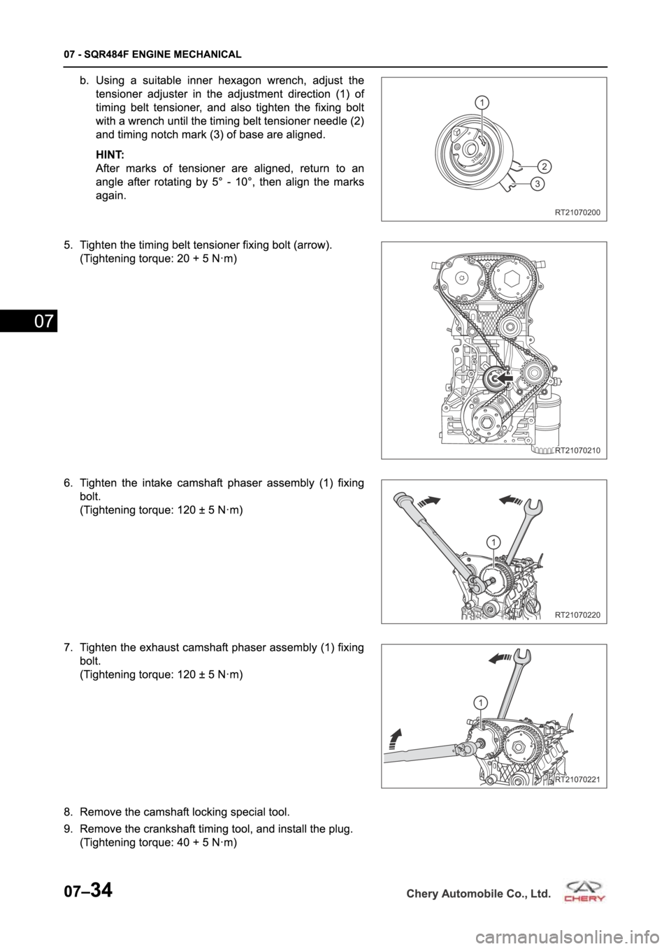 CHERY TIGGO 5 T21 2014  Service Repair Manual 