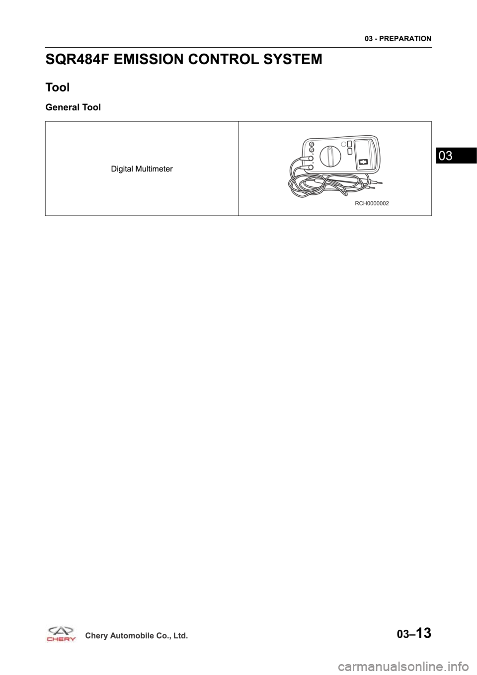 CHERY TIGGO 5 T21 2014  Service Repair Manual 