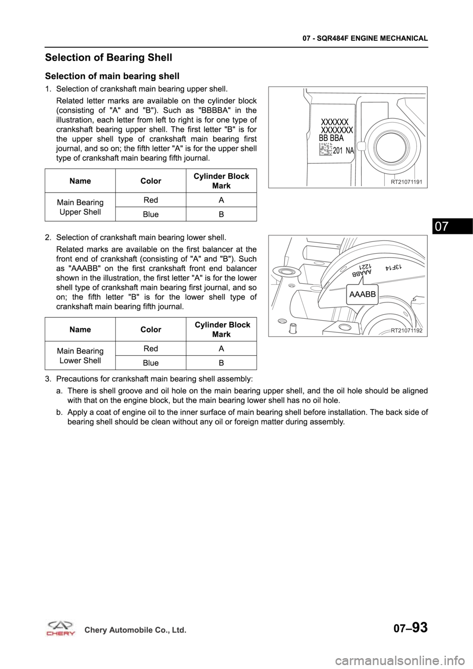 CHERY TIGGO 5 T21 2014  Service Repair Manual 