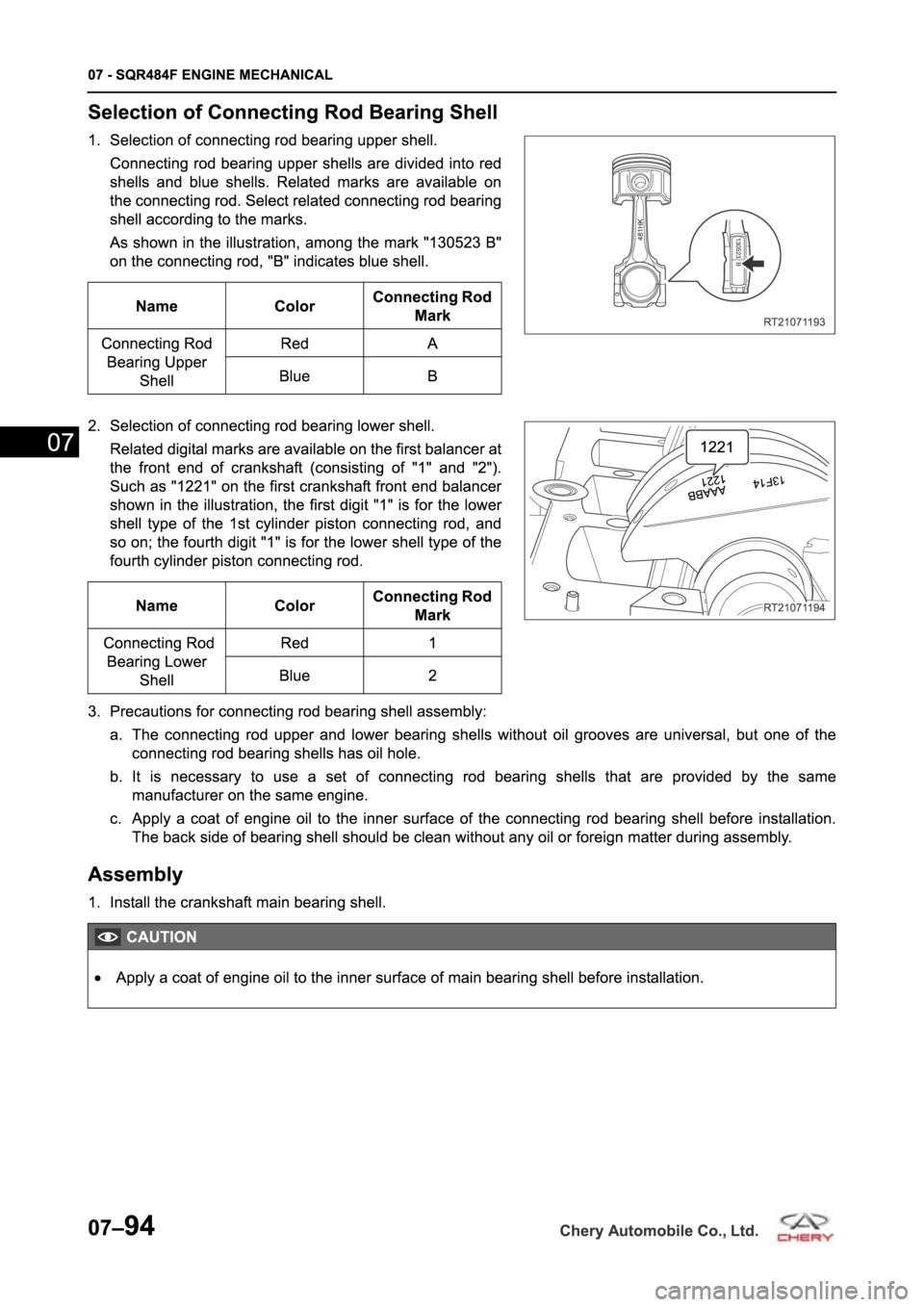 CHERY TIGGO 5 T21 2014  Service Repair Manual 
