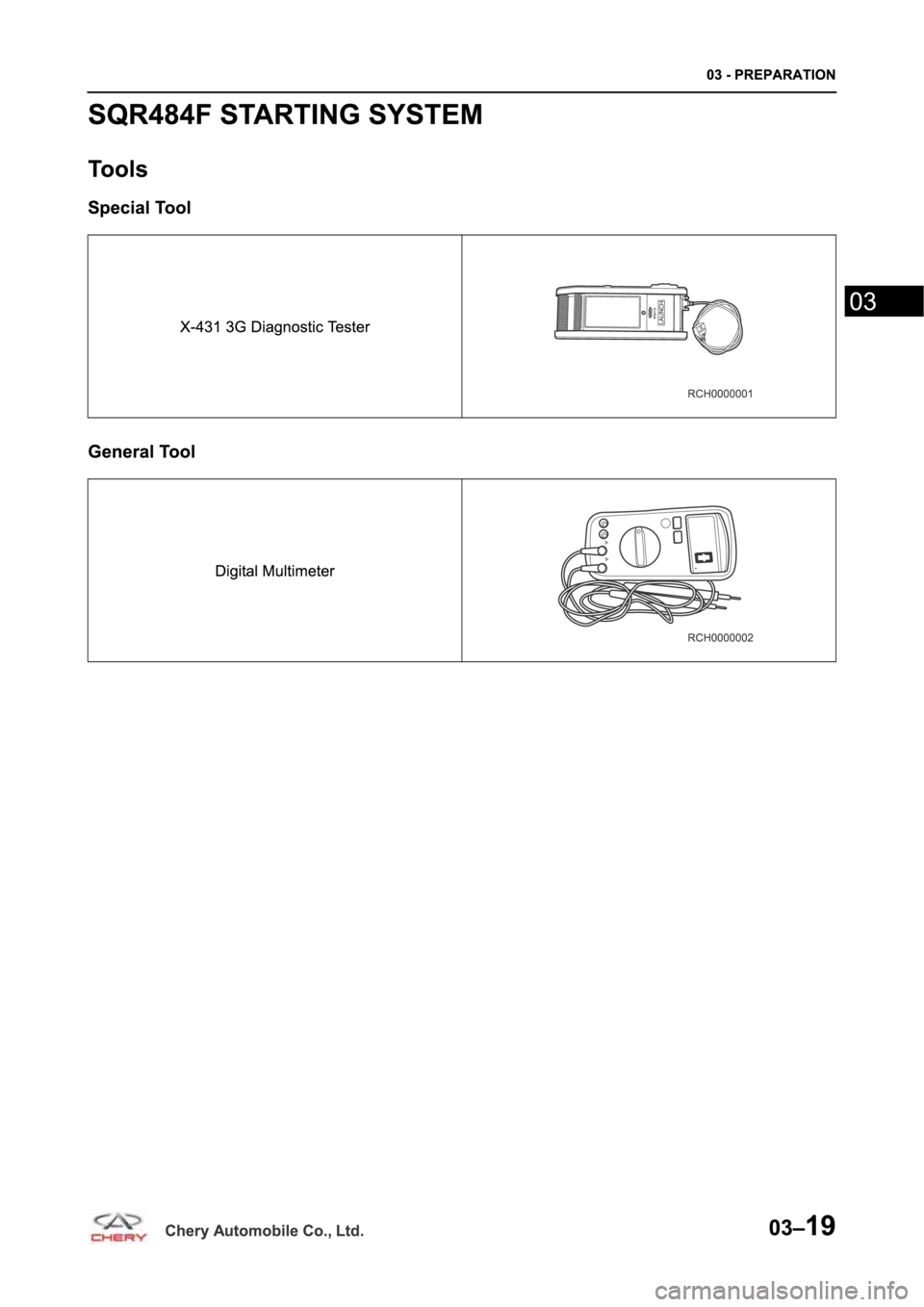 CHERY TIGGO 5 T21 2014  Service Repair Manual 