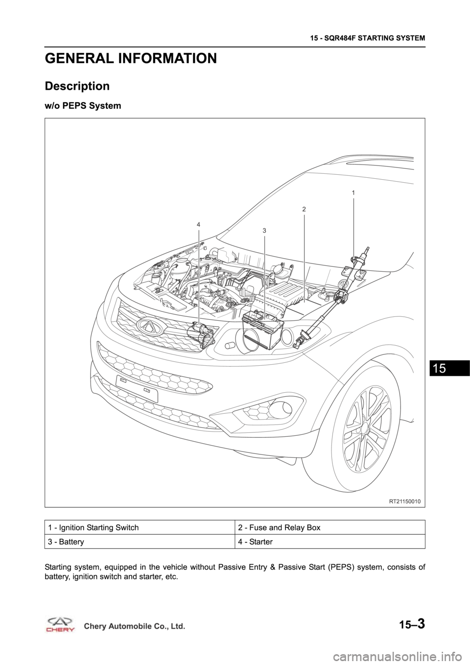 CHERY TIGGO 5 T21 2014  Service Repair Manual 