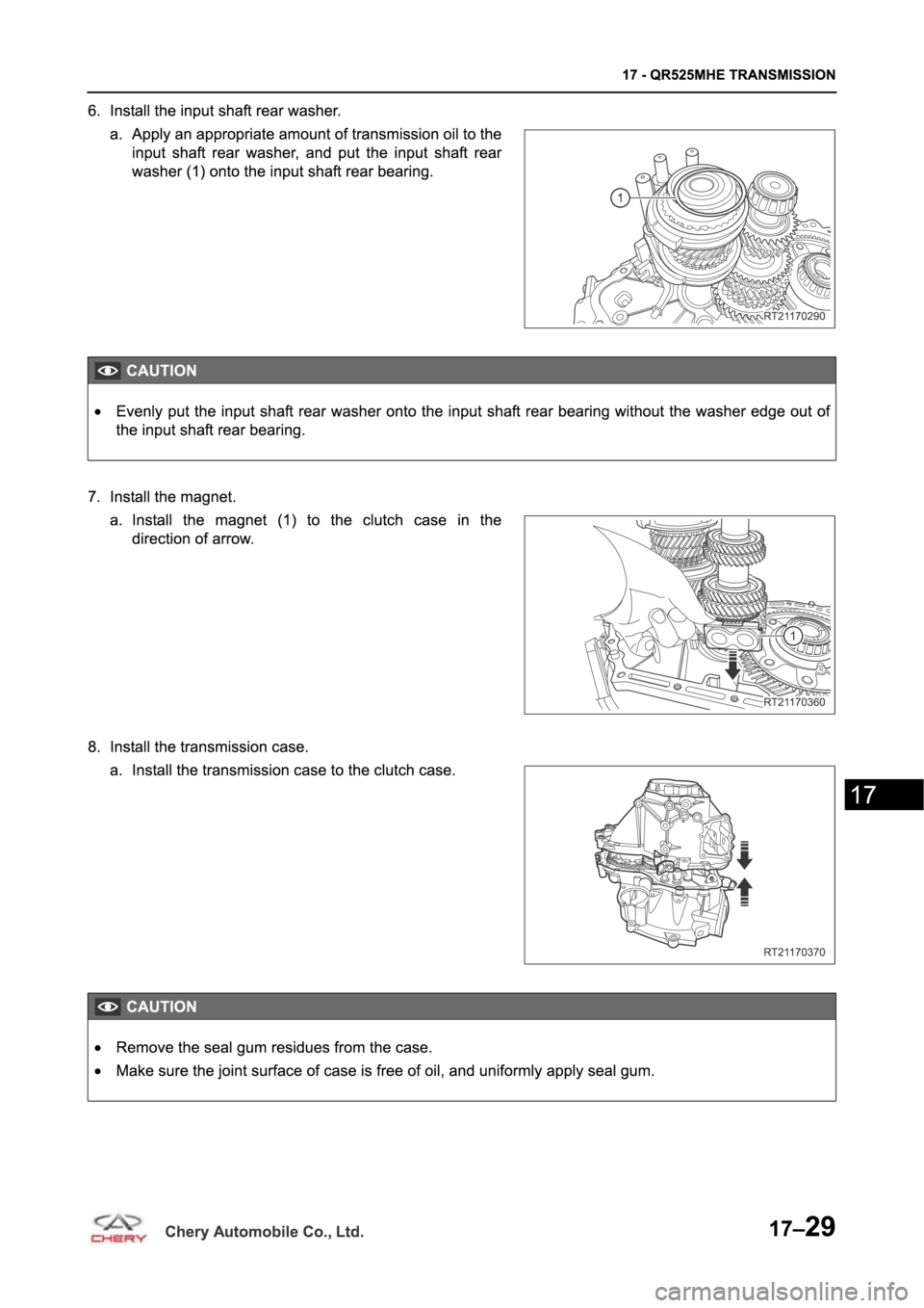 CHERY TIGGO 5 T21 2014  Service Repair Manual 