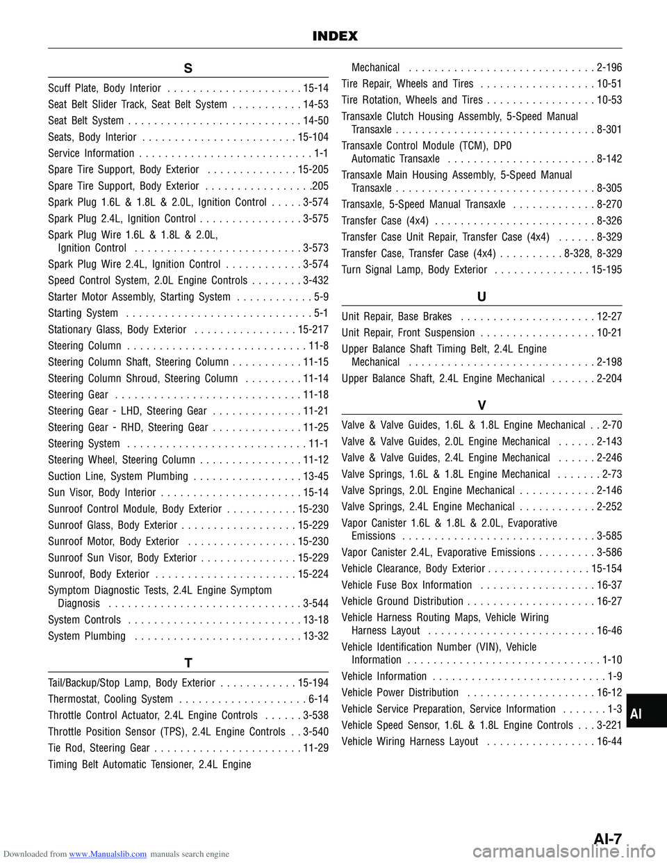 CHERY TIGGO 2009  Service Repair Manual Downloaded from www.Manualslib.com manuals search engine S
Scuff Plate, Body Interior..................... 15-14
Seat Belt Slider Track, Seat Belt System ...........14-53
Seat Belt System ............