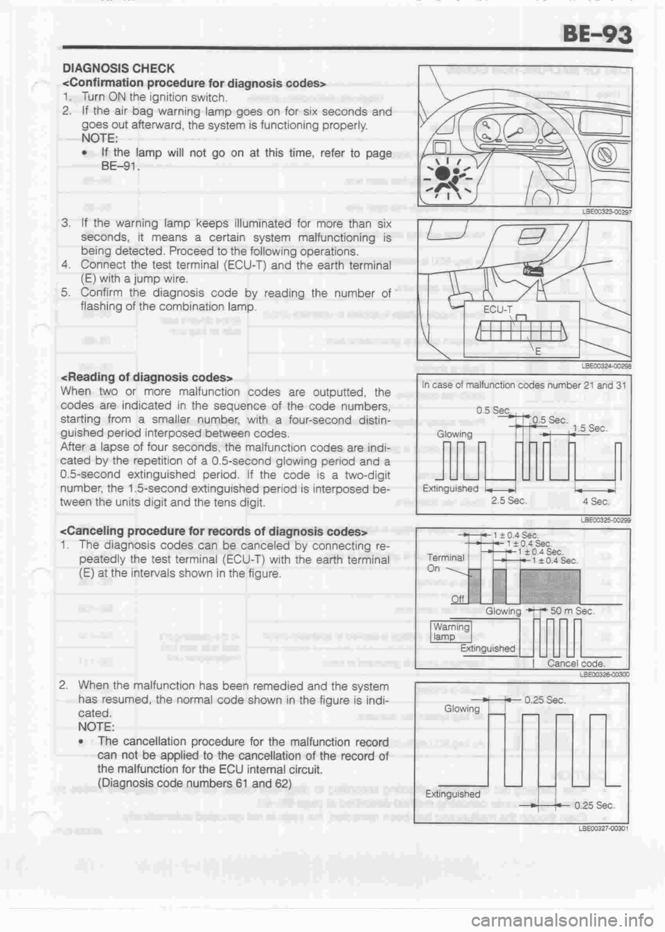 DAIHATSU CUORE 1998  Service Repair Manual 