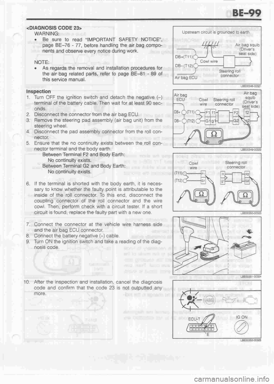 DAIHATSU CUORE 1998  Service Repair Manual 