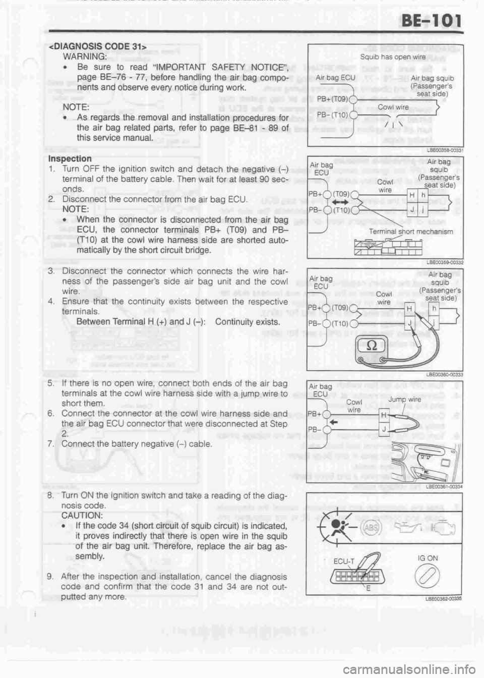 DAIHATSU CUORE 1998  Service Repair Manual 