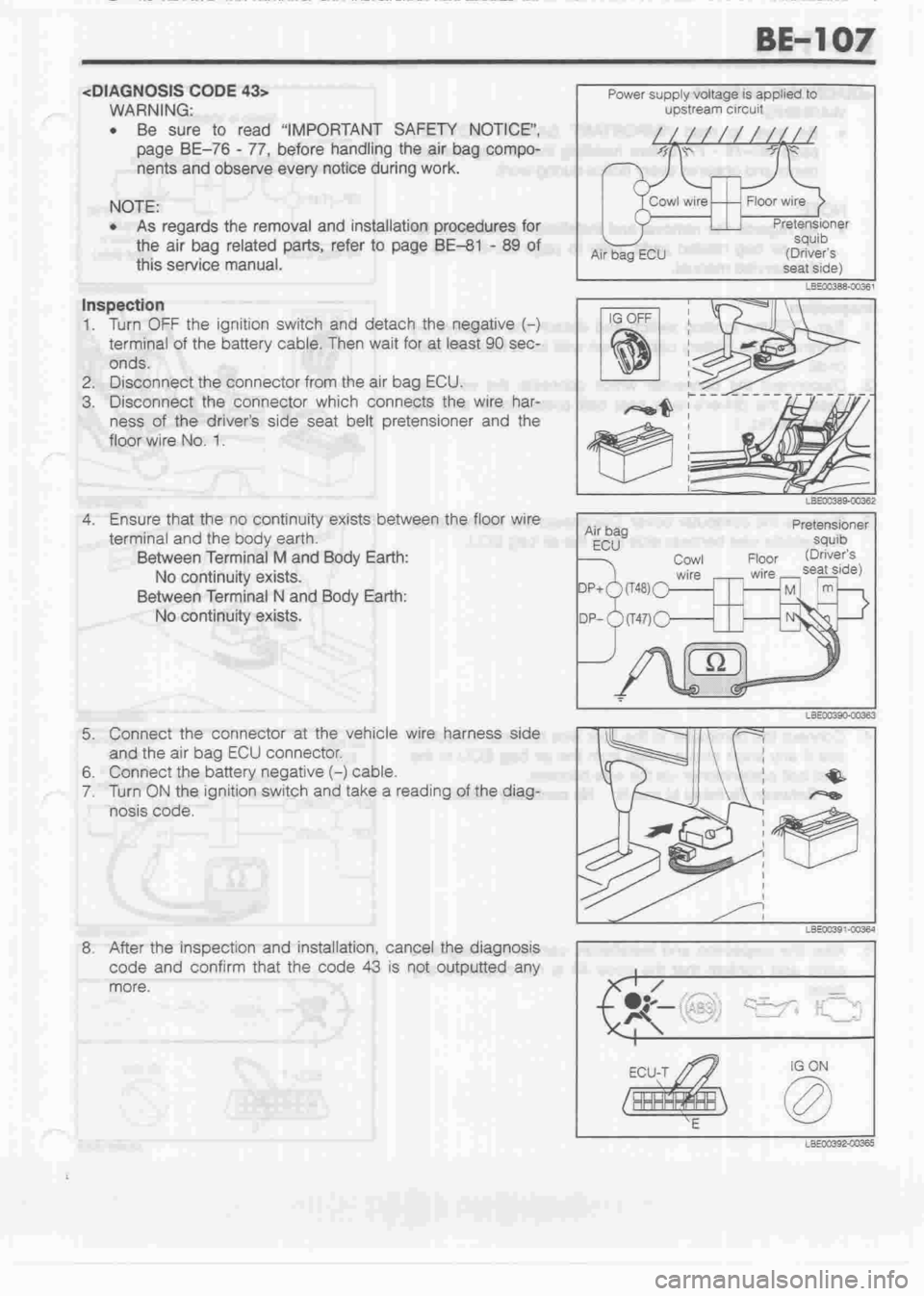 DAIHATSU CUORE 1998  Service Repair Manual 