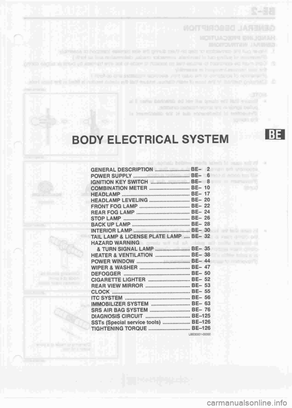 DAIHATSU CUORE 1998  Service Repair Manual 
