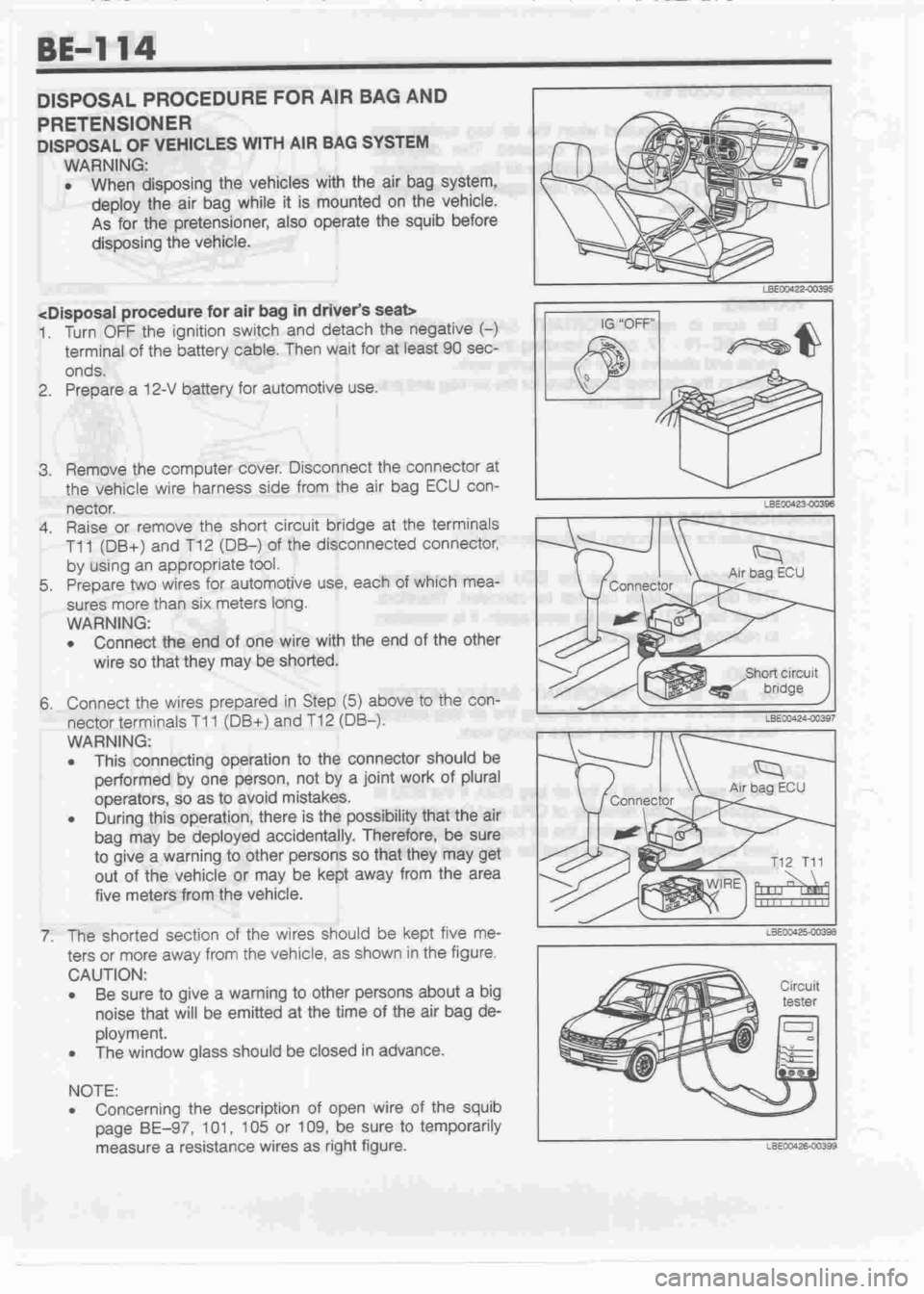 DAIHATSU CUORE 1998  Service Repair Manual 