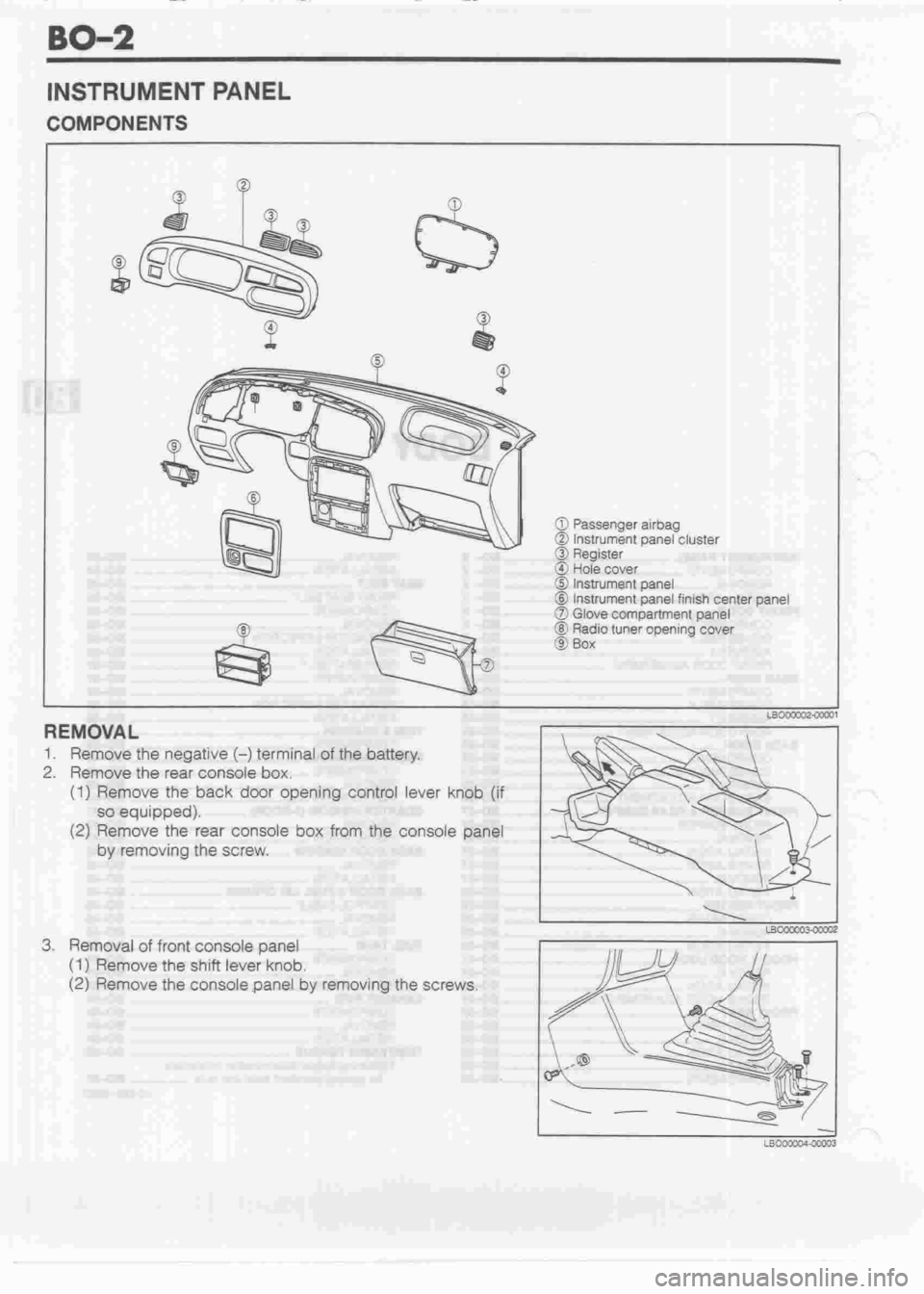 DAIHATSU CUORE 1998  Service Repair Manual 