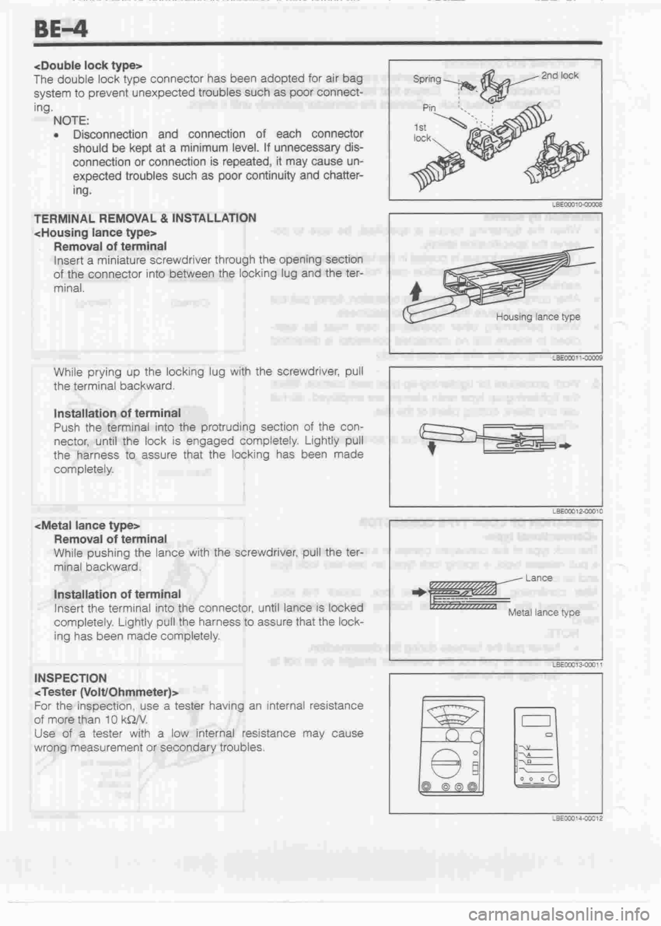 DAIHATSU CUORE 1998  Service Repair Manual 
