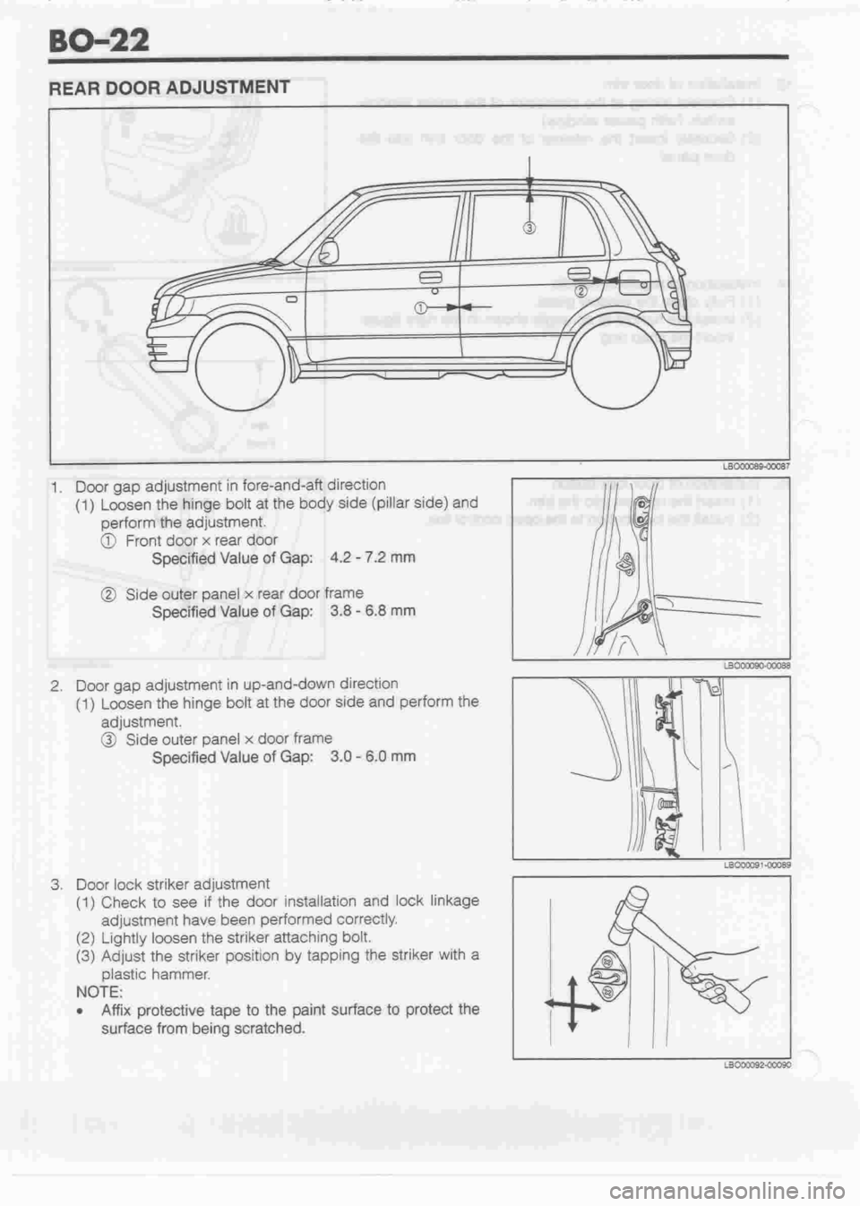 DAIHATSU CUORE 1998  Service Repair Manual 
