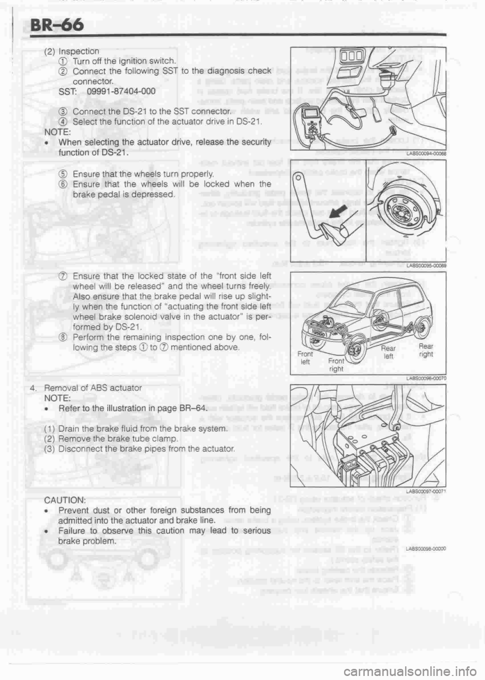 DAIHATSU CUORE 1998  Service Repair Manual 