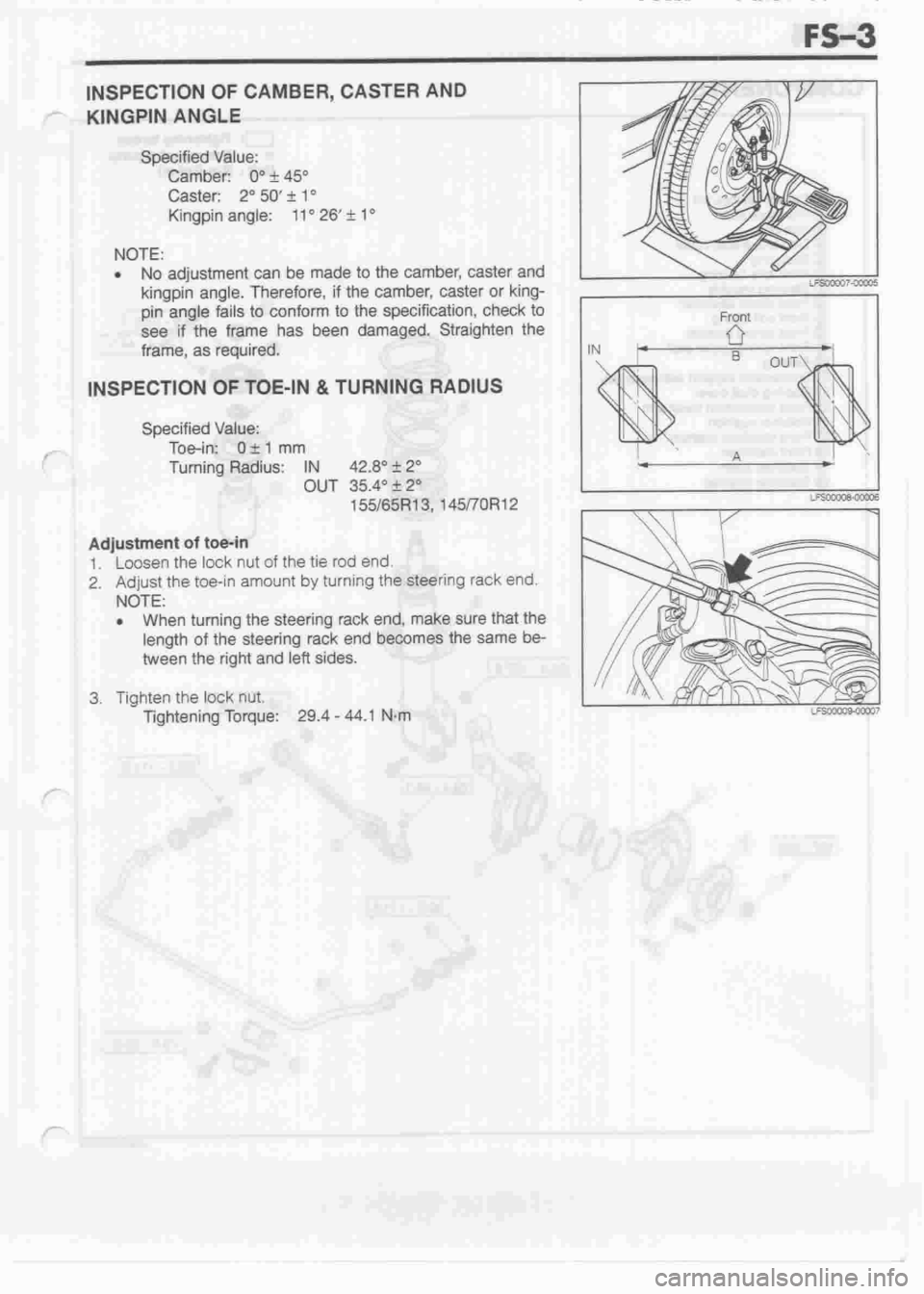 DAIHATSU CUORE 1998  Service Repair Manual 