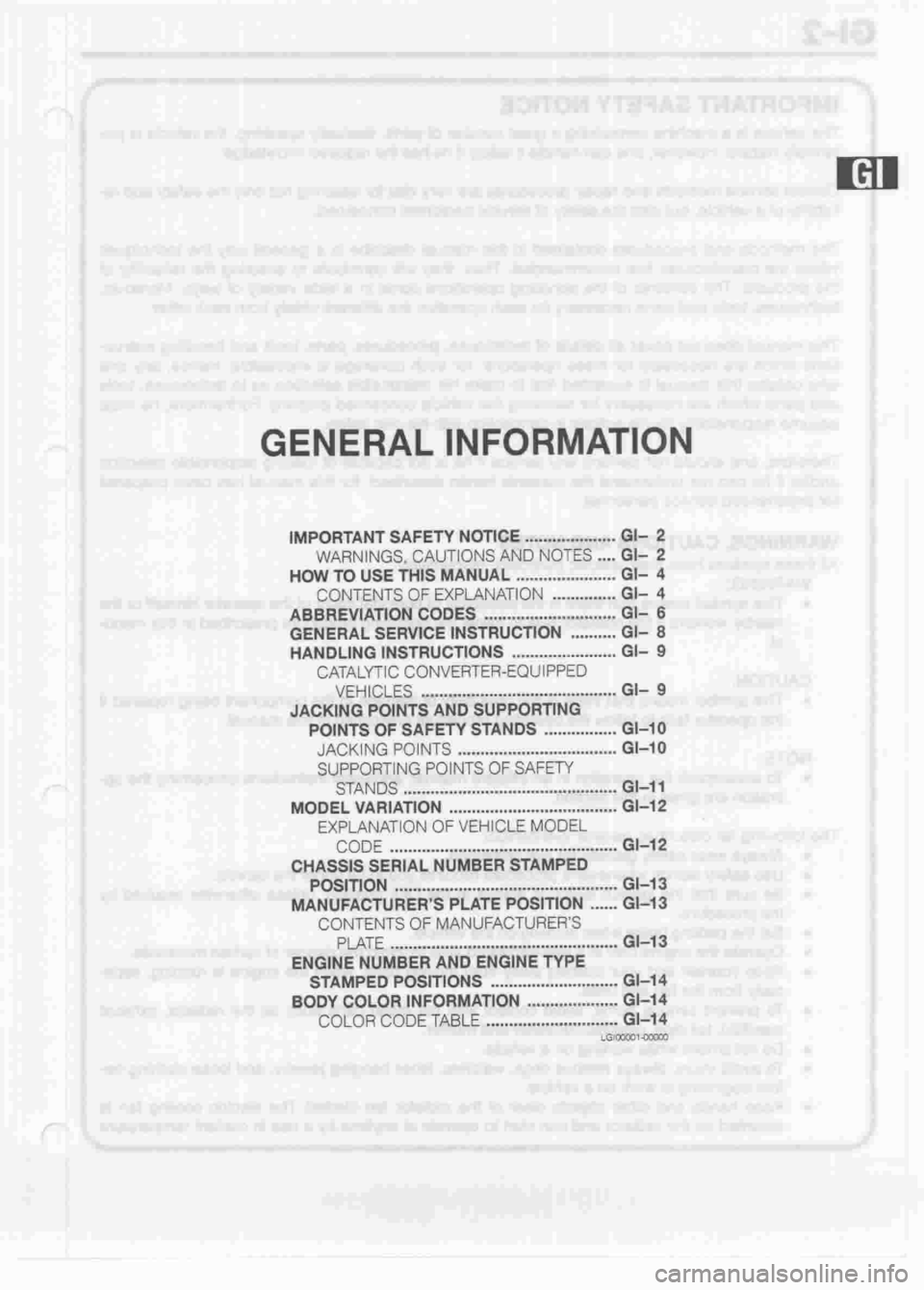 DAIHATSU CUORE 1998  Service Repair Manual 