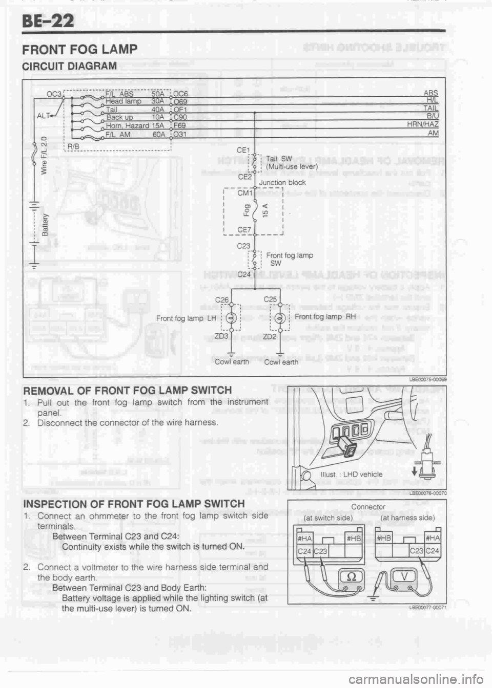 DAIHATSU CUORE 1998  Service Repair Manual 