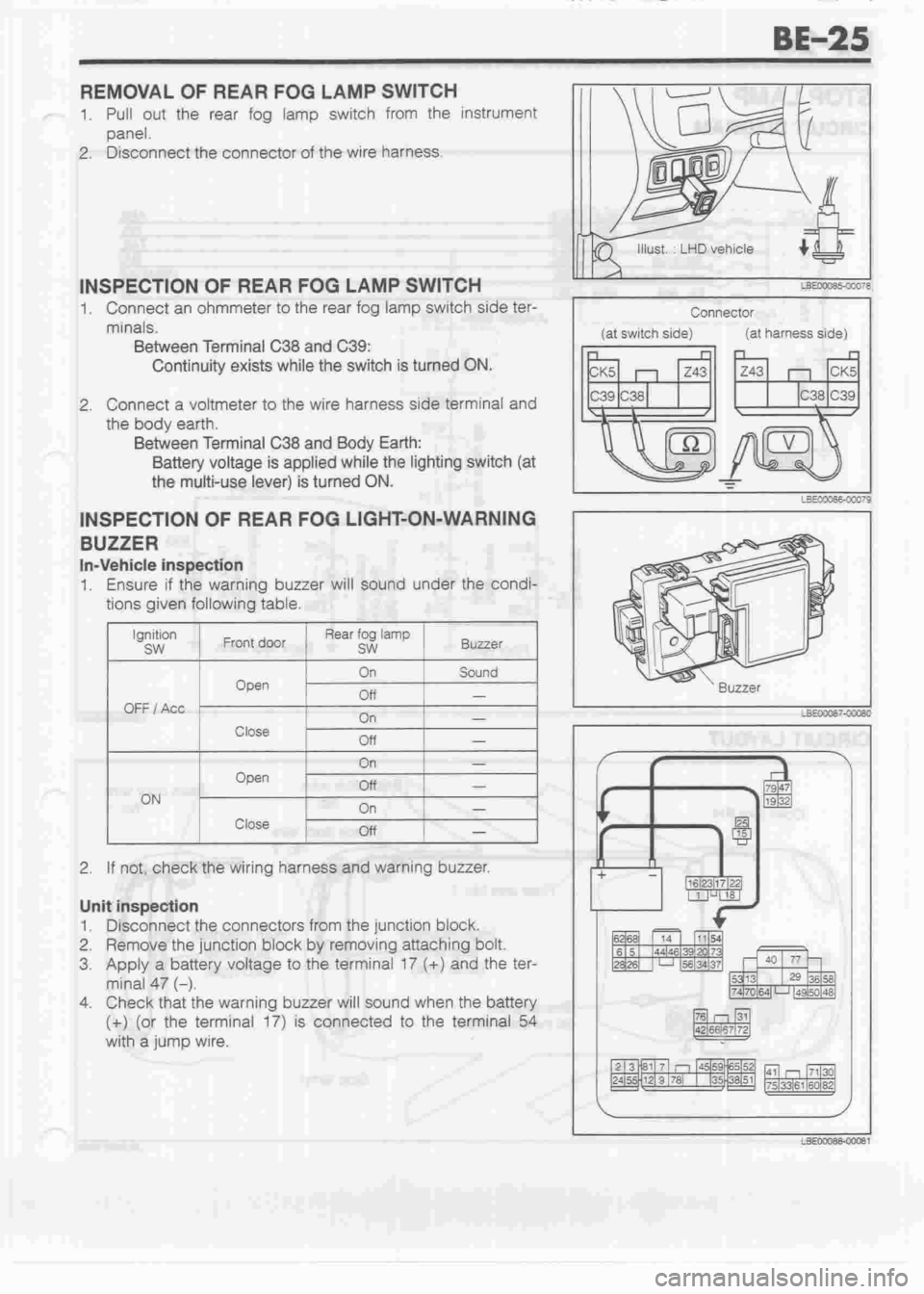 DAIHATSU CUORE 1998  Service Repair Manual 