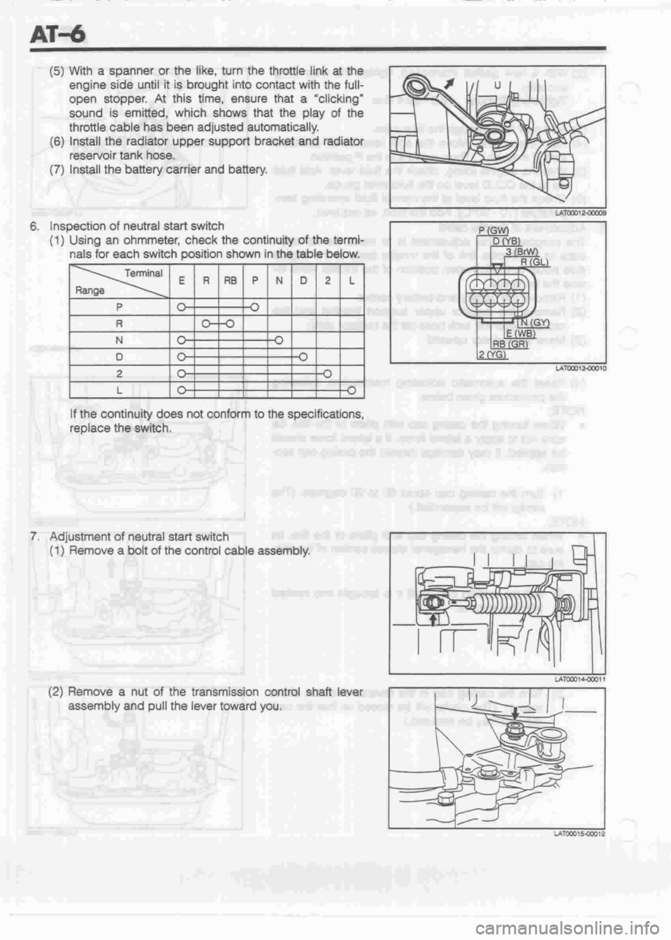 DAIHATSU CUORE 1998  Service Repair Manual 
