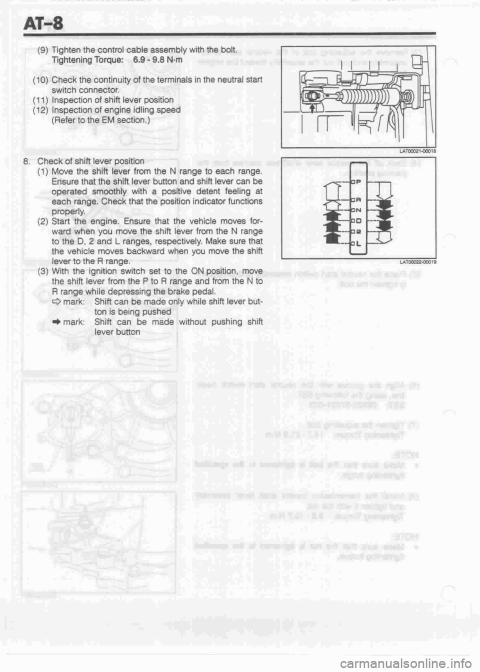 DAIHATSU CUORE 1998  Service Repair Manual 
