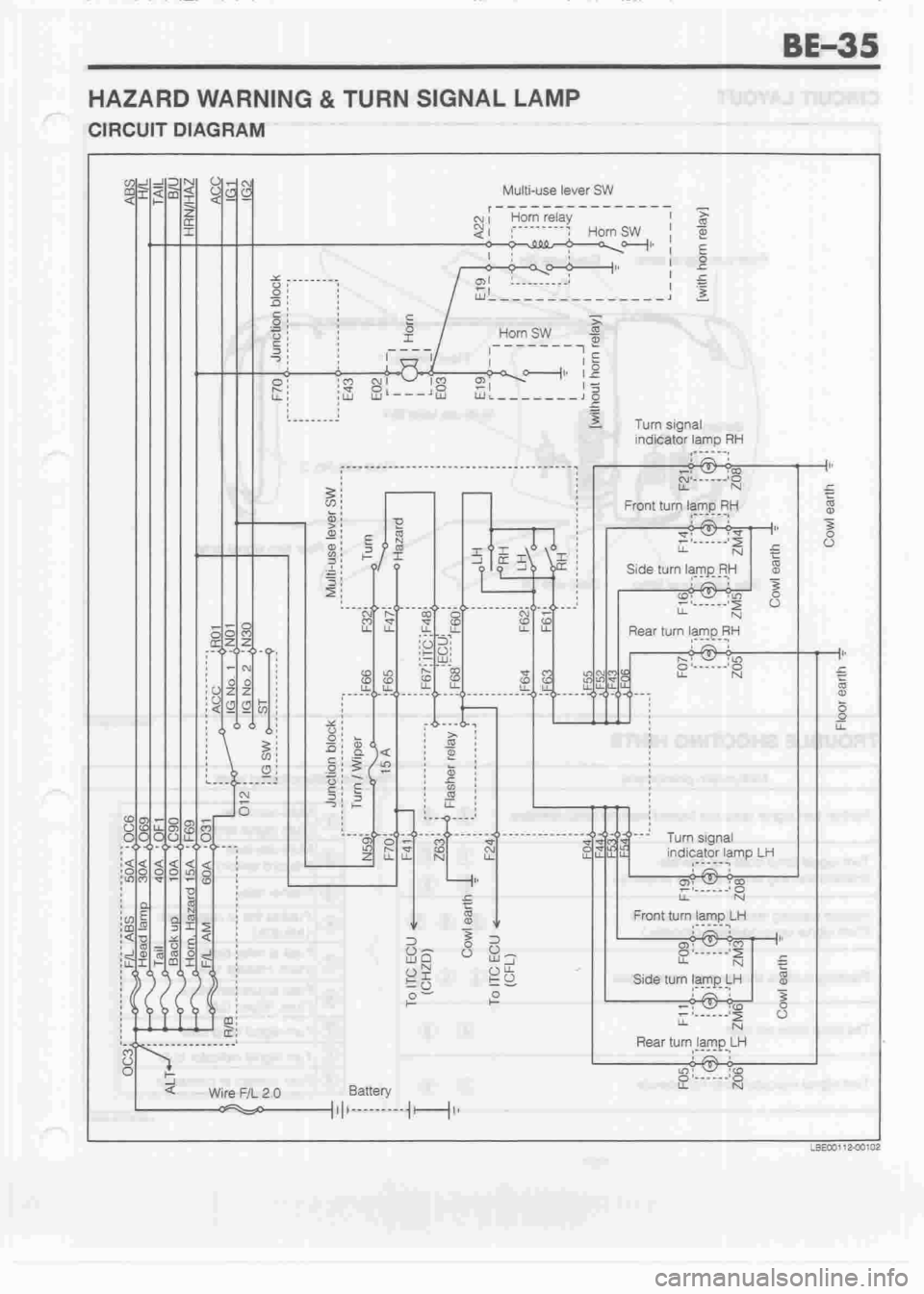 DAIHATSU CUORE 1998  Service Repair Manual 