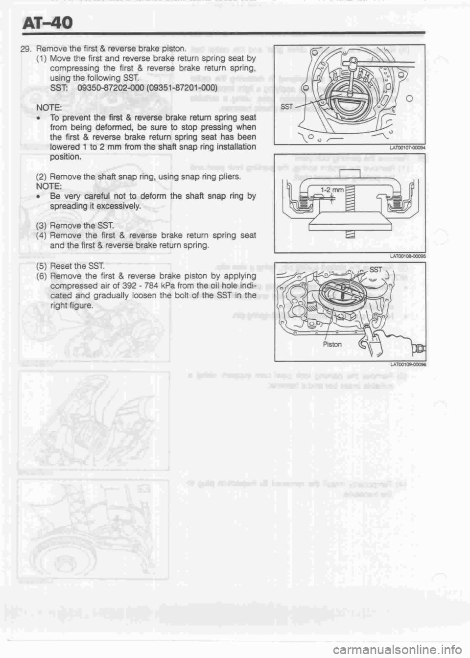 DAIHATSU CUORE 1998  Service Repair Manual 