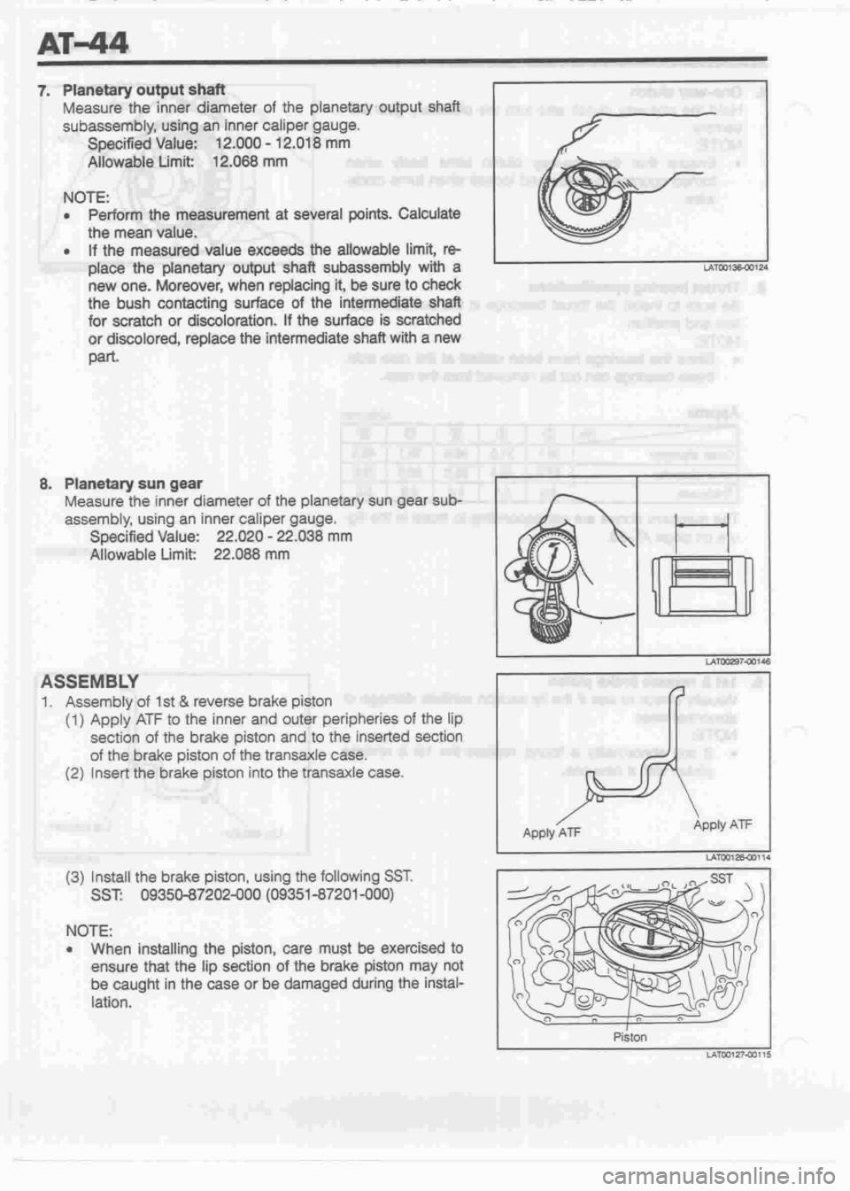DAIHATSU CUORE 1998  Service Repair Manual 