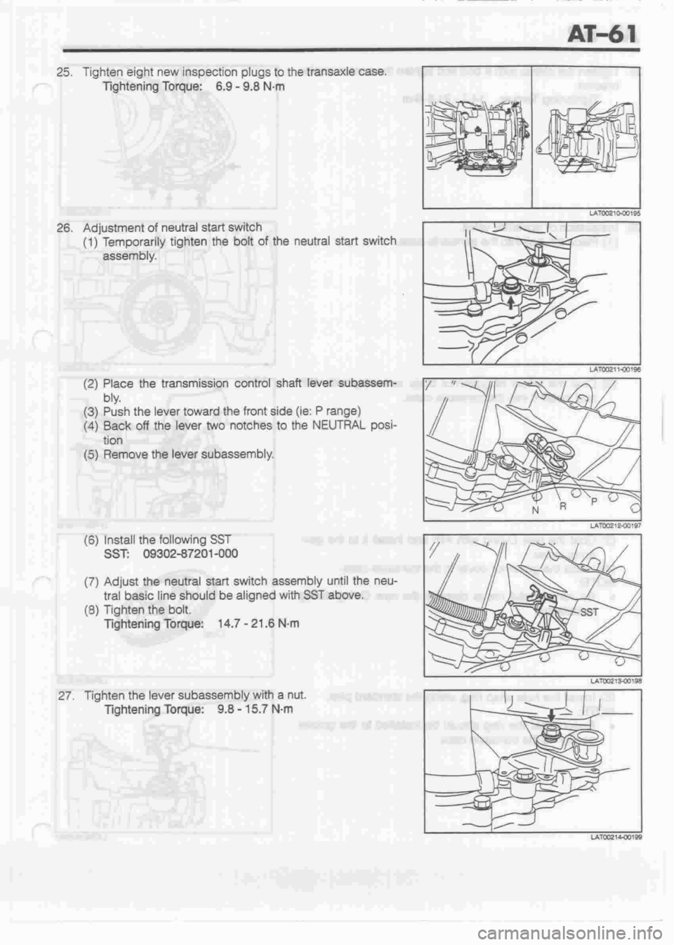 DAIHATSU CUORE 1998  Service Repair Manual 