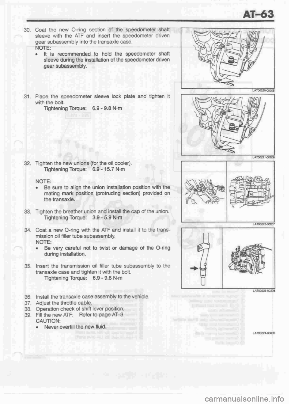 DAIHATSU CUORE 1998  Service Repair Manual 