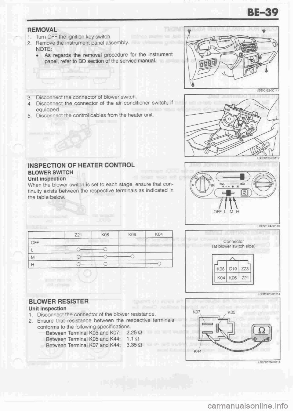 DAIHATSU CUORE 1998  Service Repair Manual 