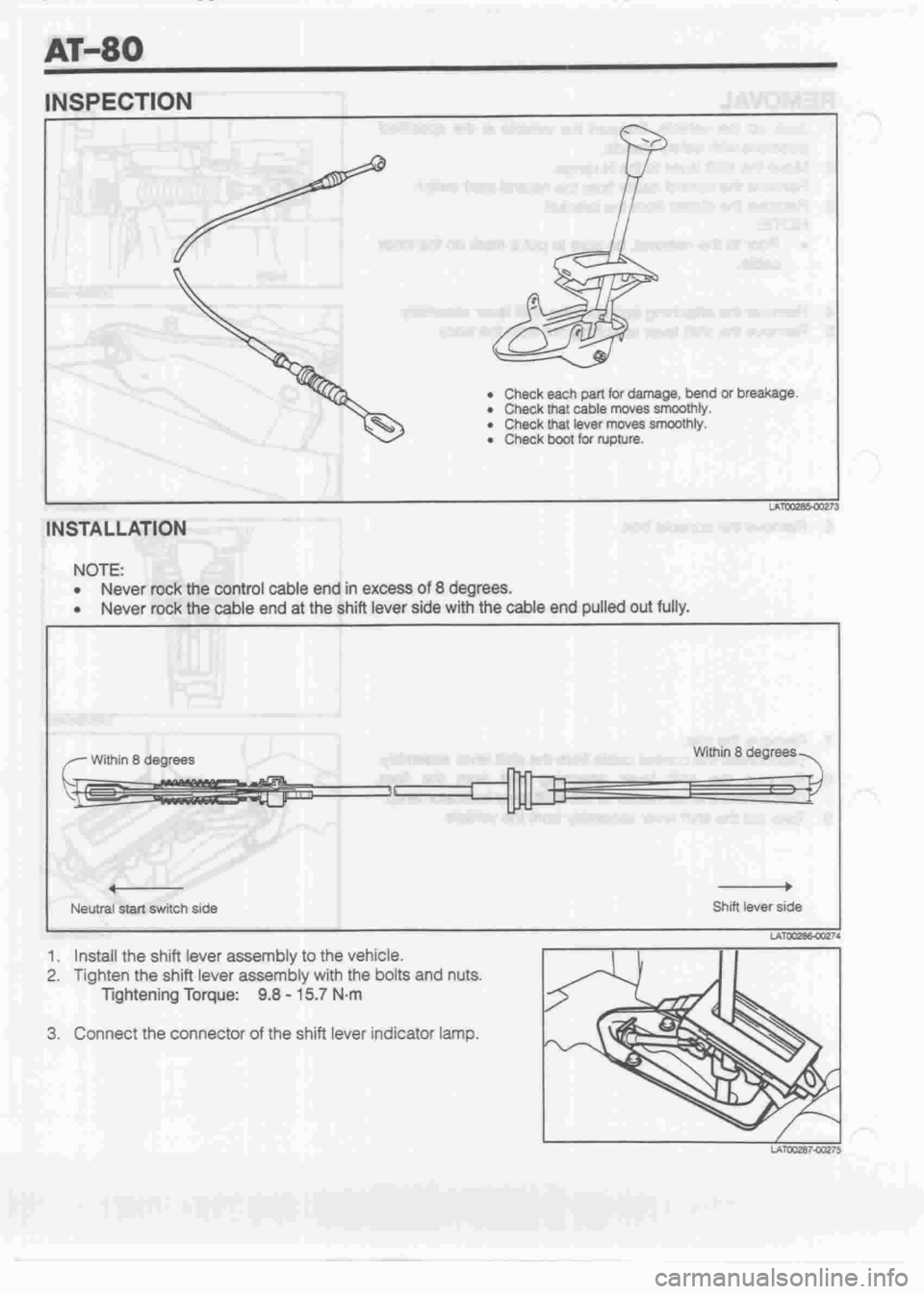 DAIHATSU CUORE 1998  Service Repair Manual 